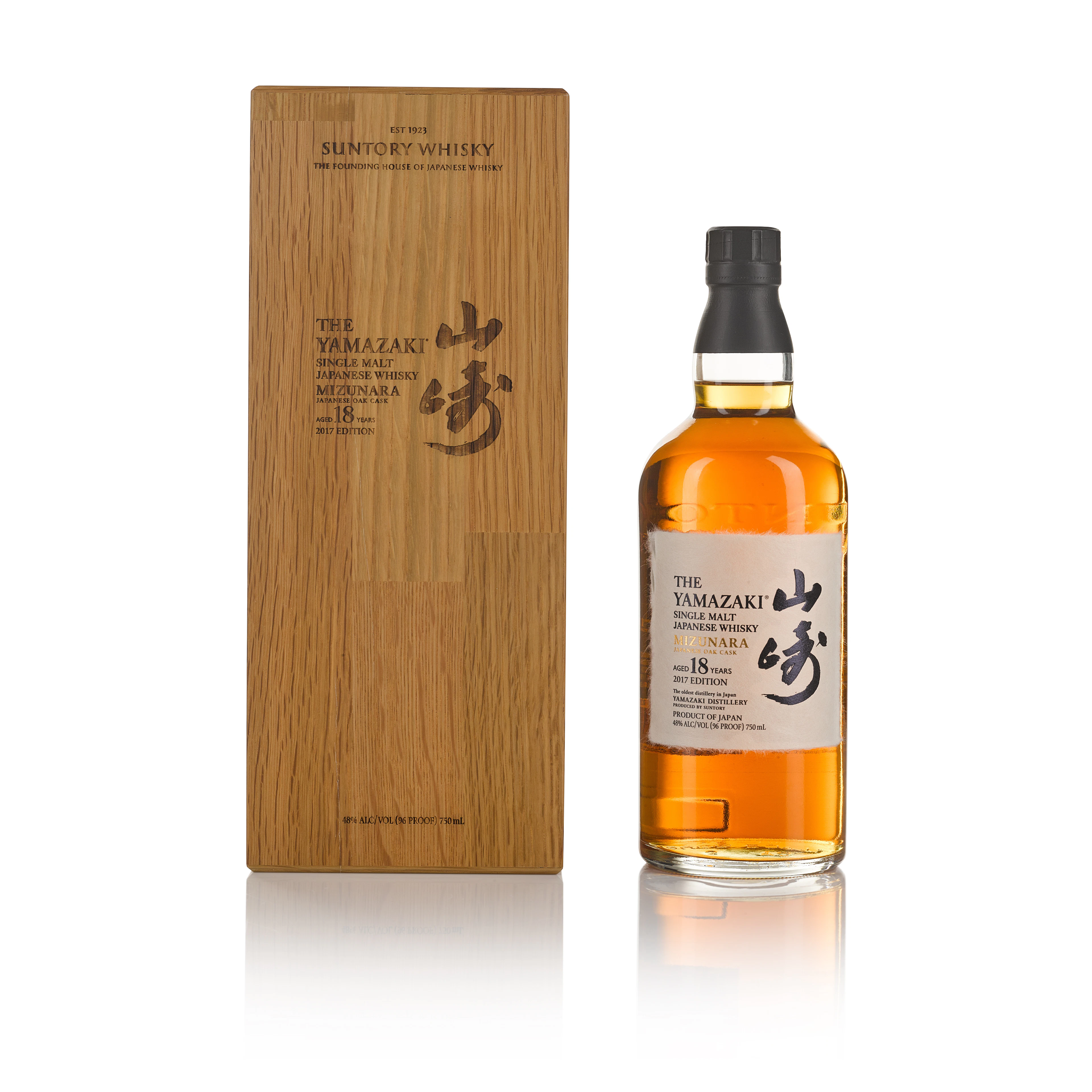山崎 The Yamazaki 18 Year Old Mizunara Cask 48.0 abv NV (1 BT 70cl)