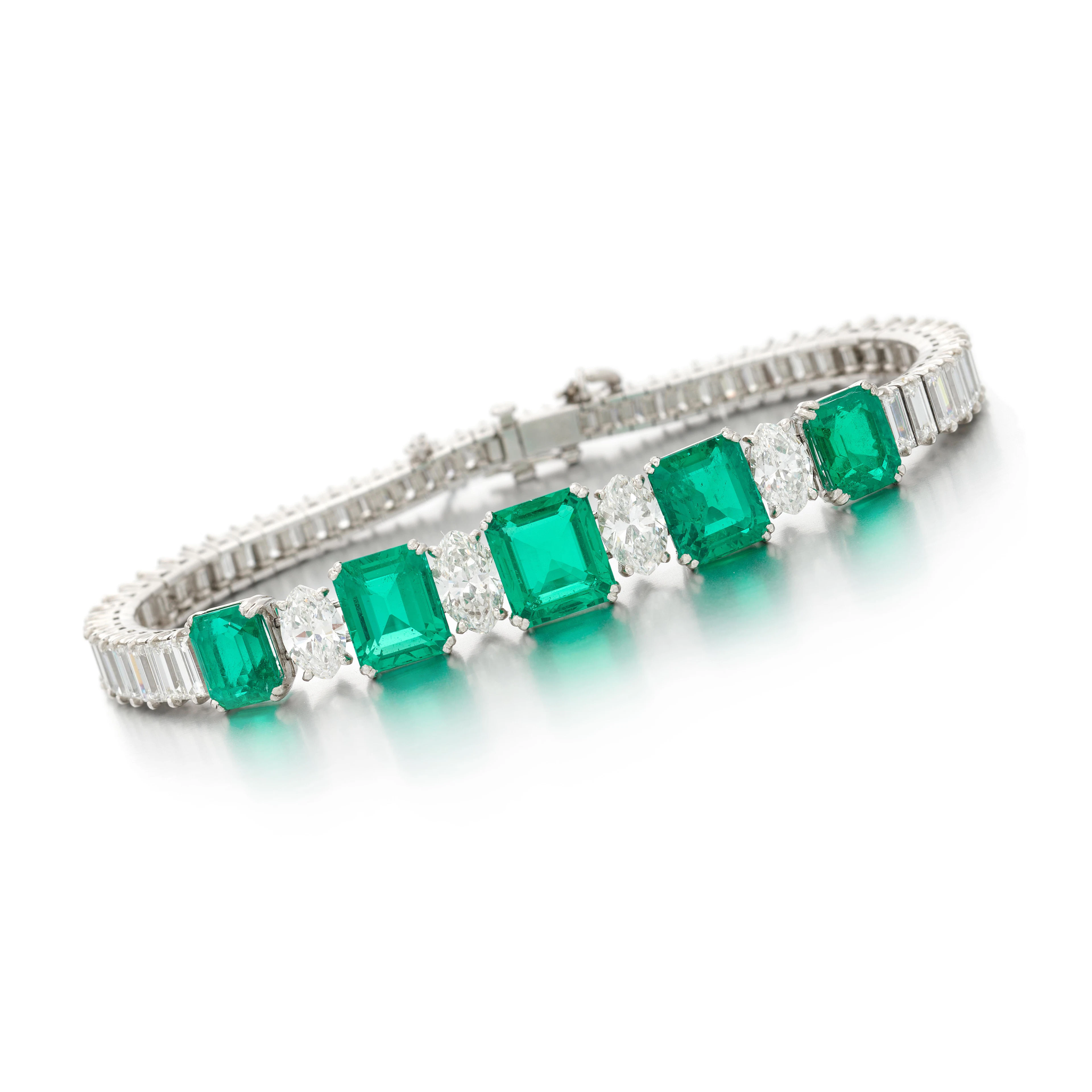 Emerald and diamond bracelet (Bracciale in smeraldi e diamanti)