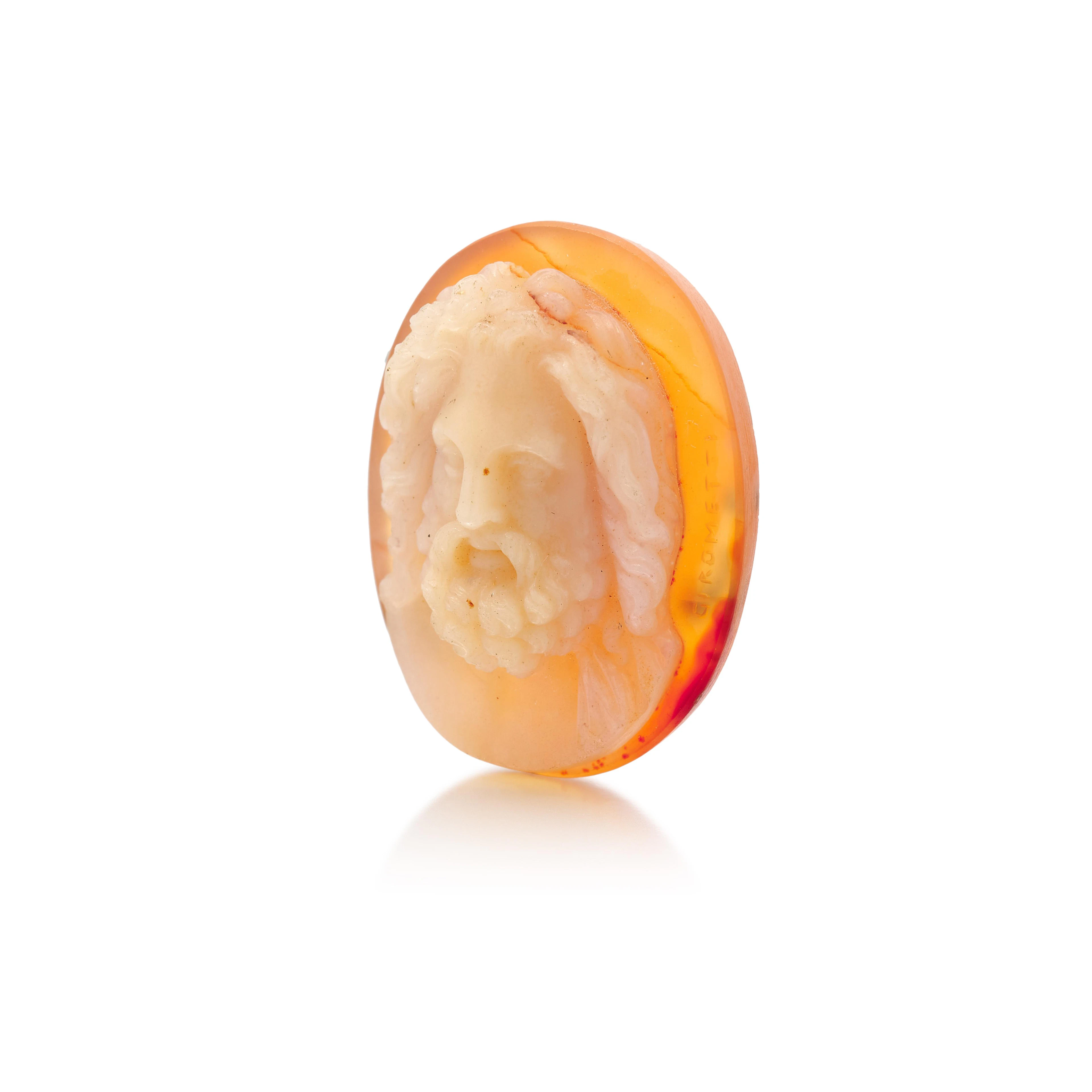 Girometti, carnelian intaglio (Intaglio in corniola, Girometti)