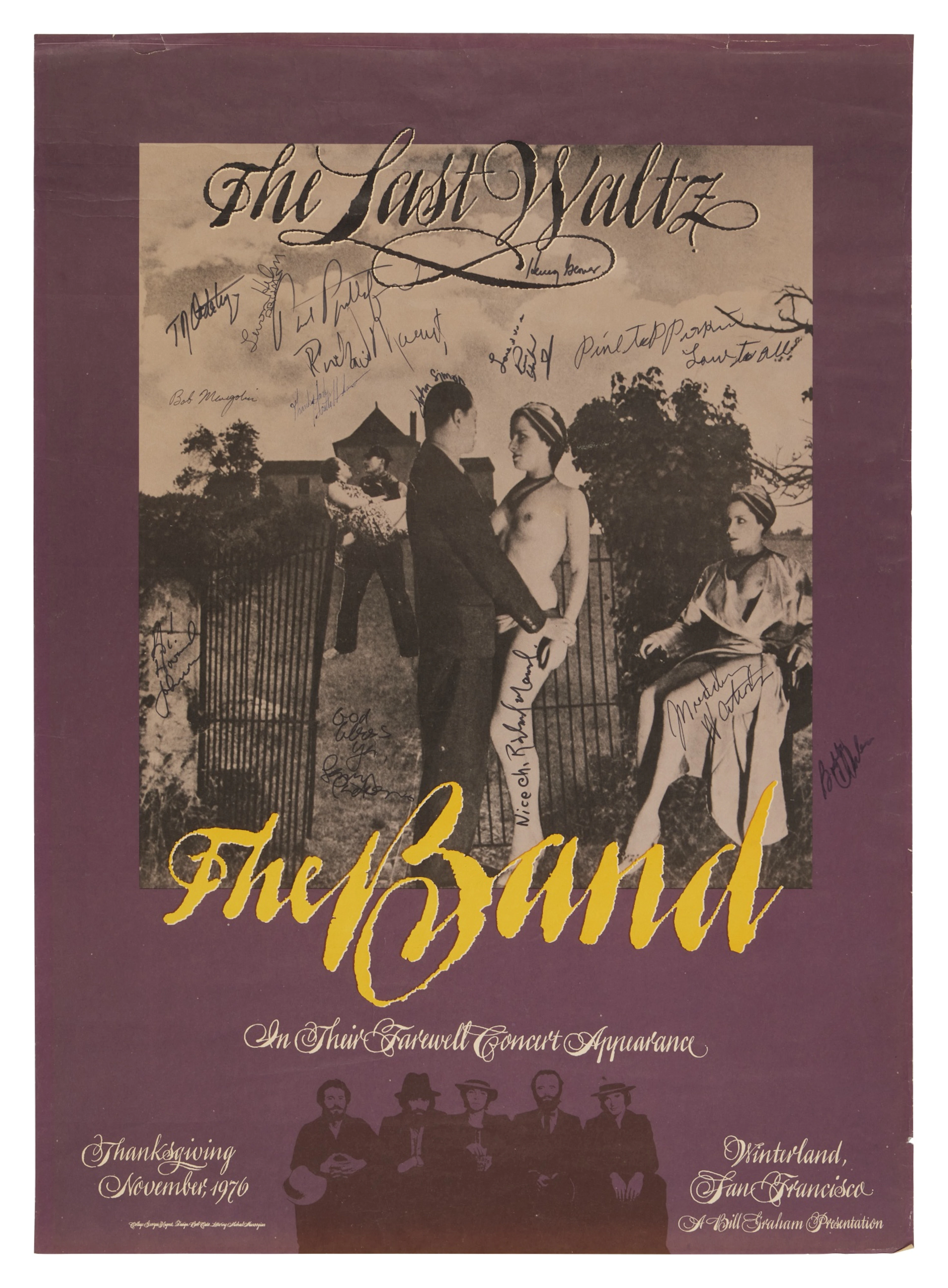The Band | Concert poster for "The Last Waltz"