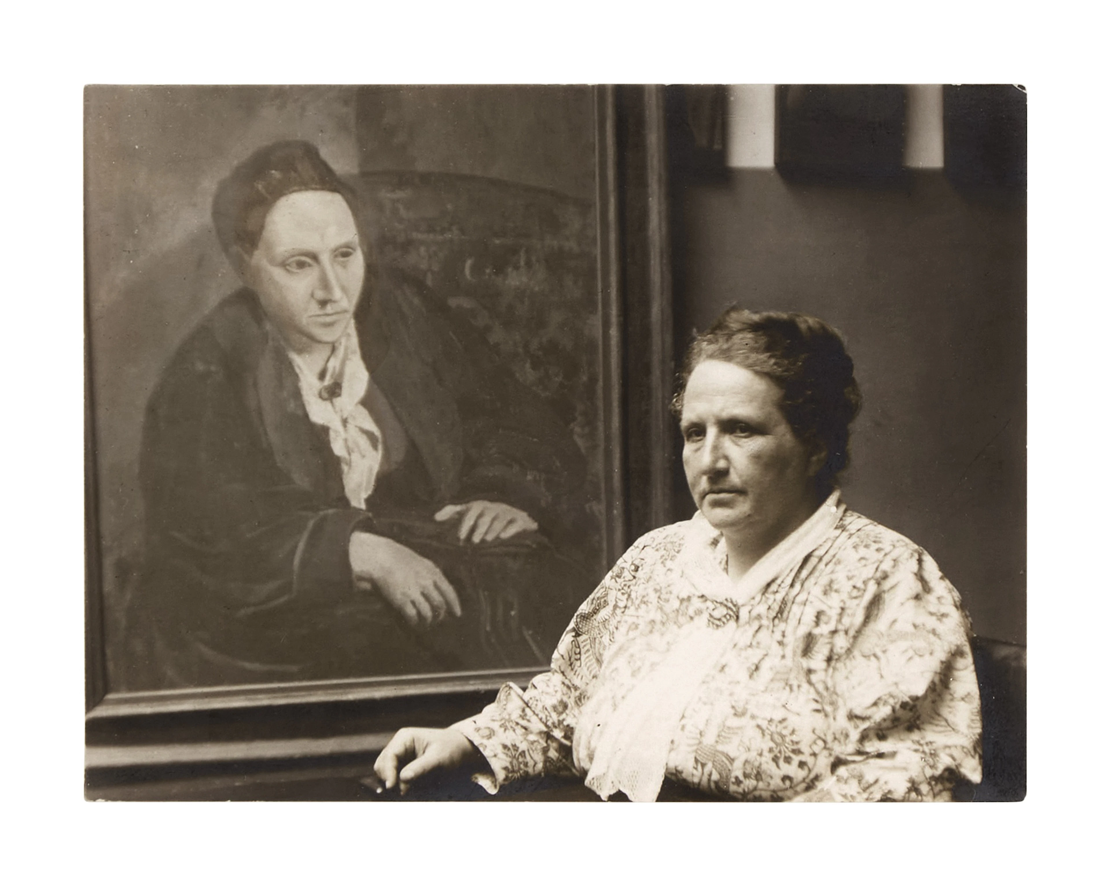 Gertrude Stein and Portrait of Herself by Picasso