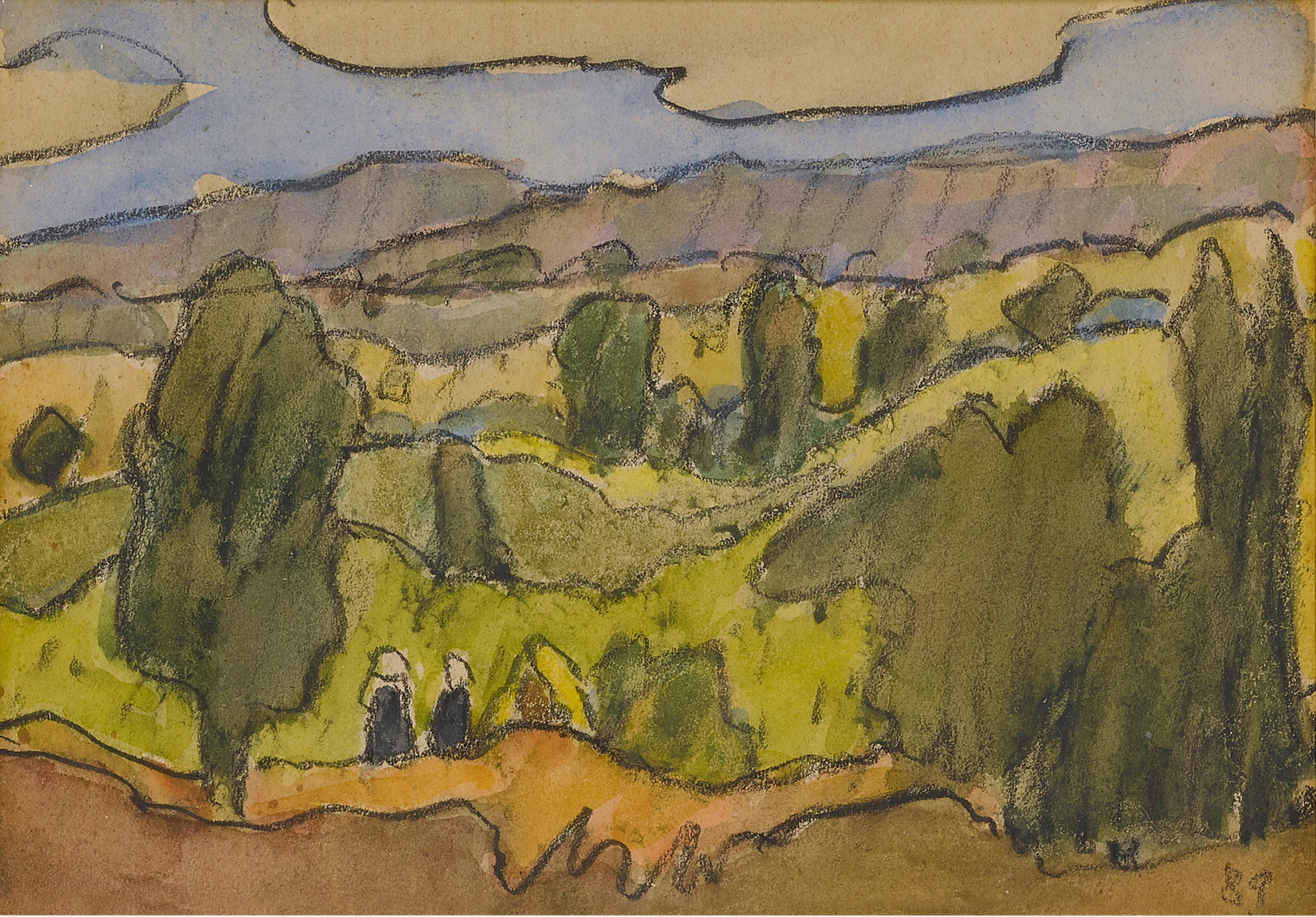 Paysage aux alentours de Pont Ave
