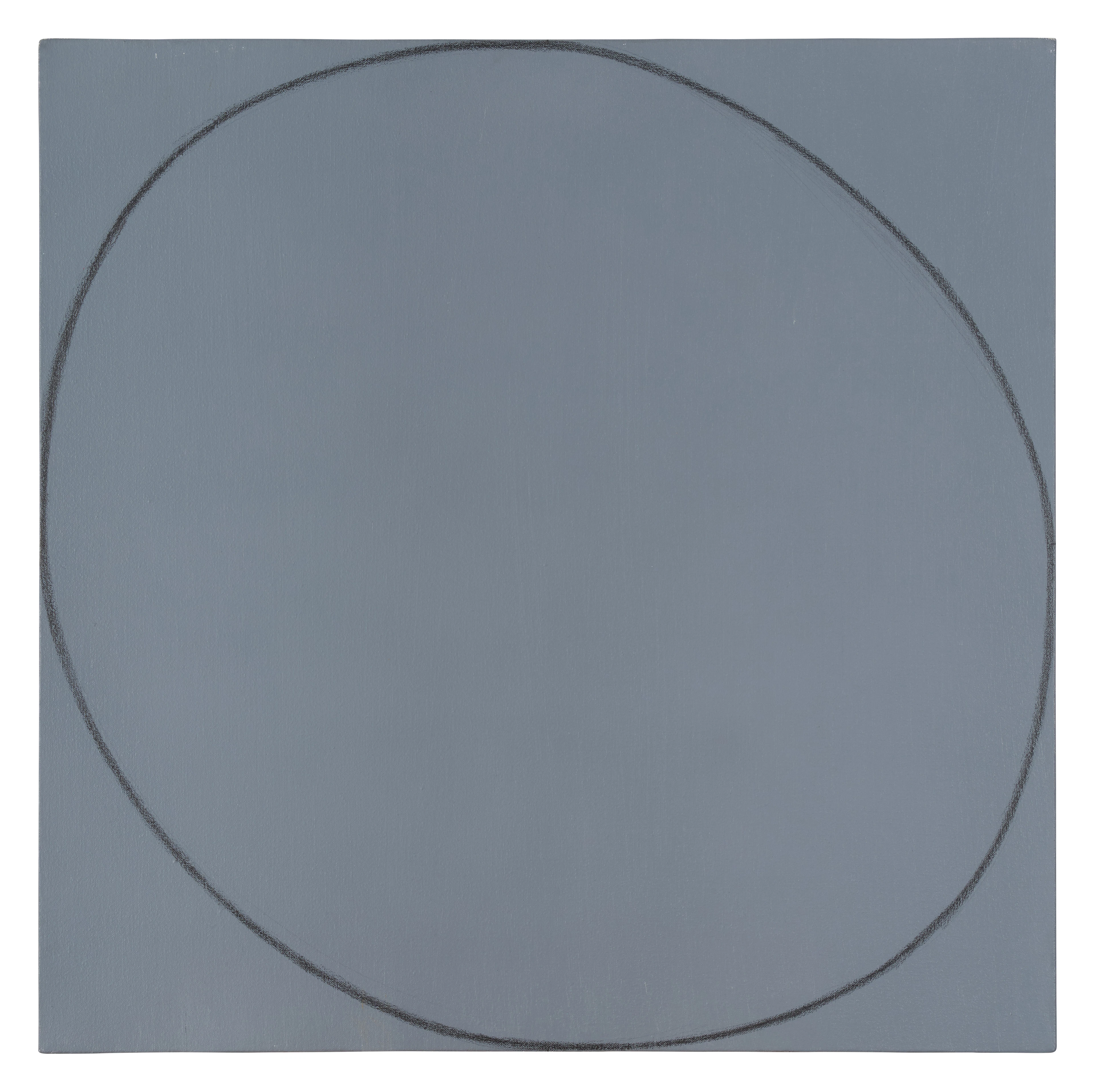 Distorted Circle within a Square (Grey)