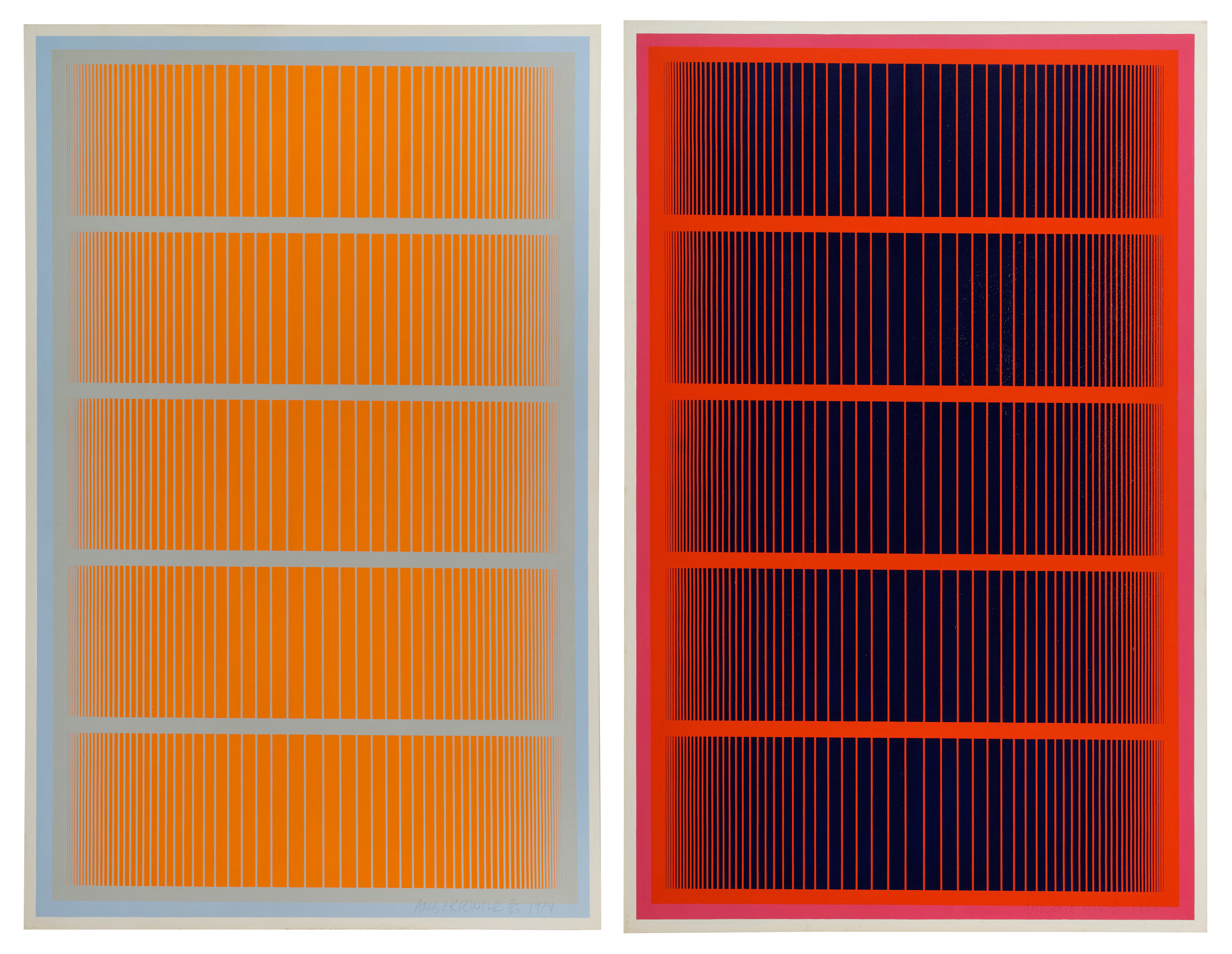 Grey Line and Red Line, from Reflections V
