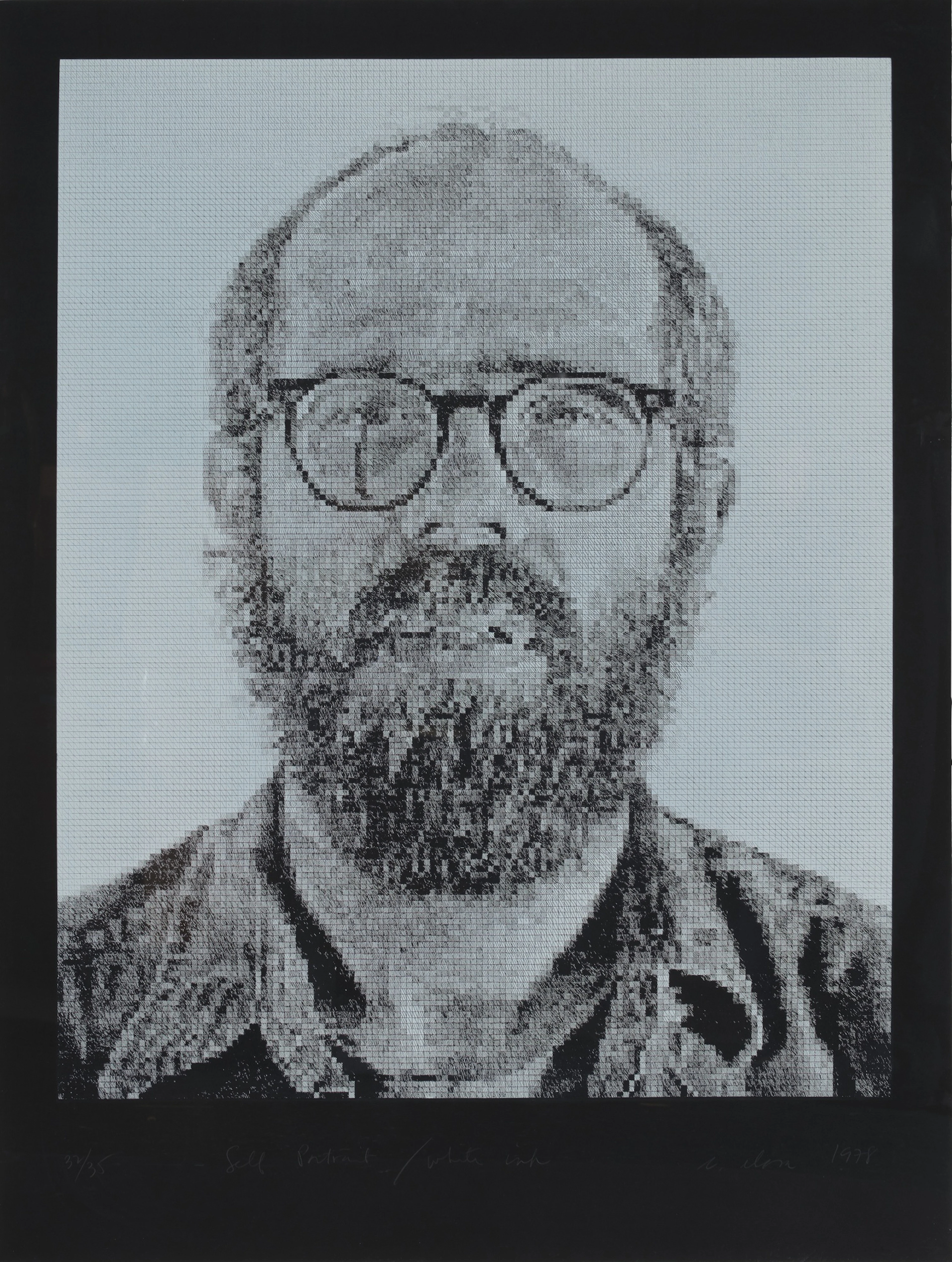 Self Portrait/White Ink