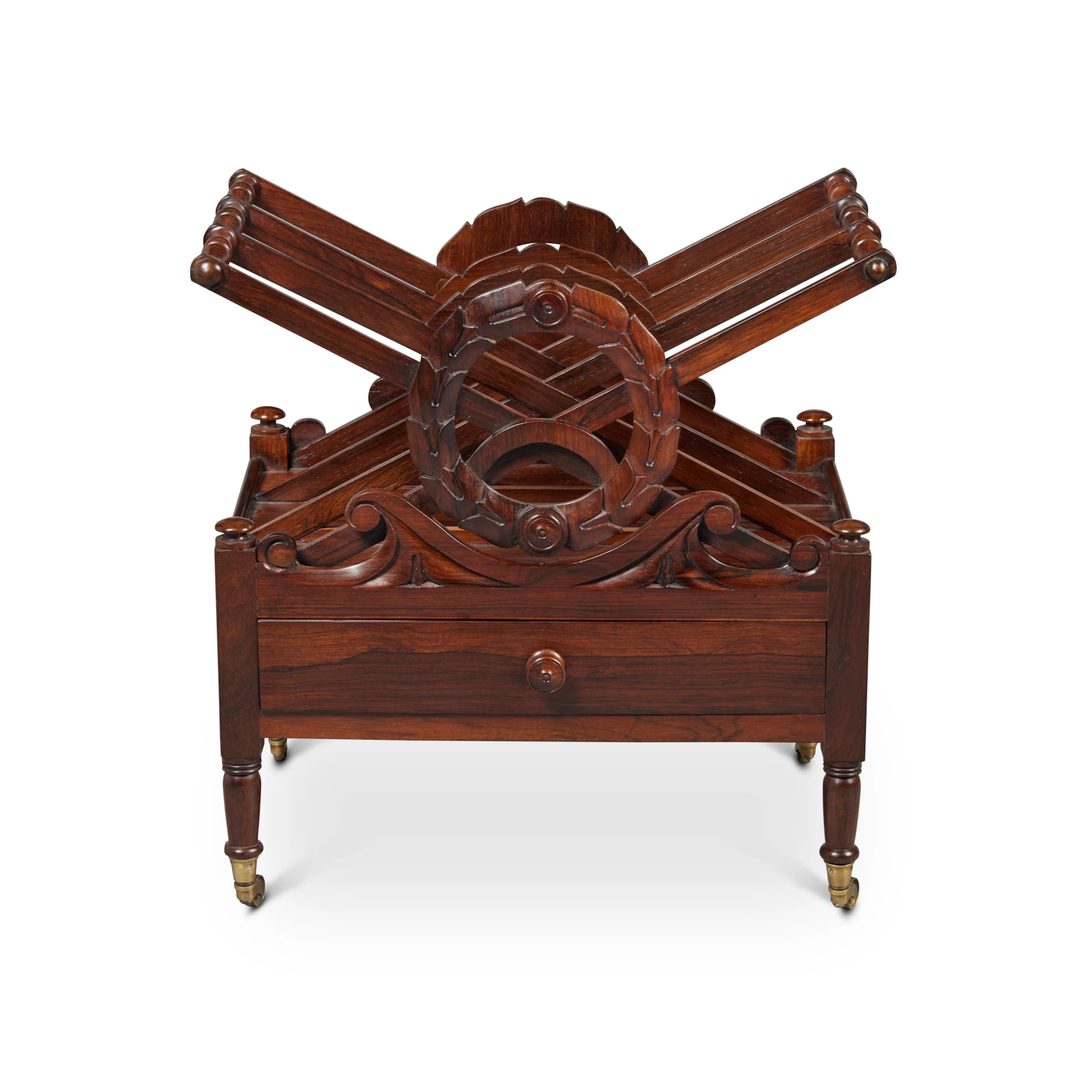 A Regency Rosewood Canterbury, Circa 1815