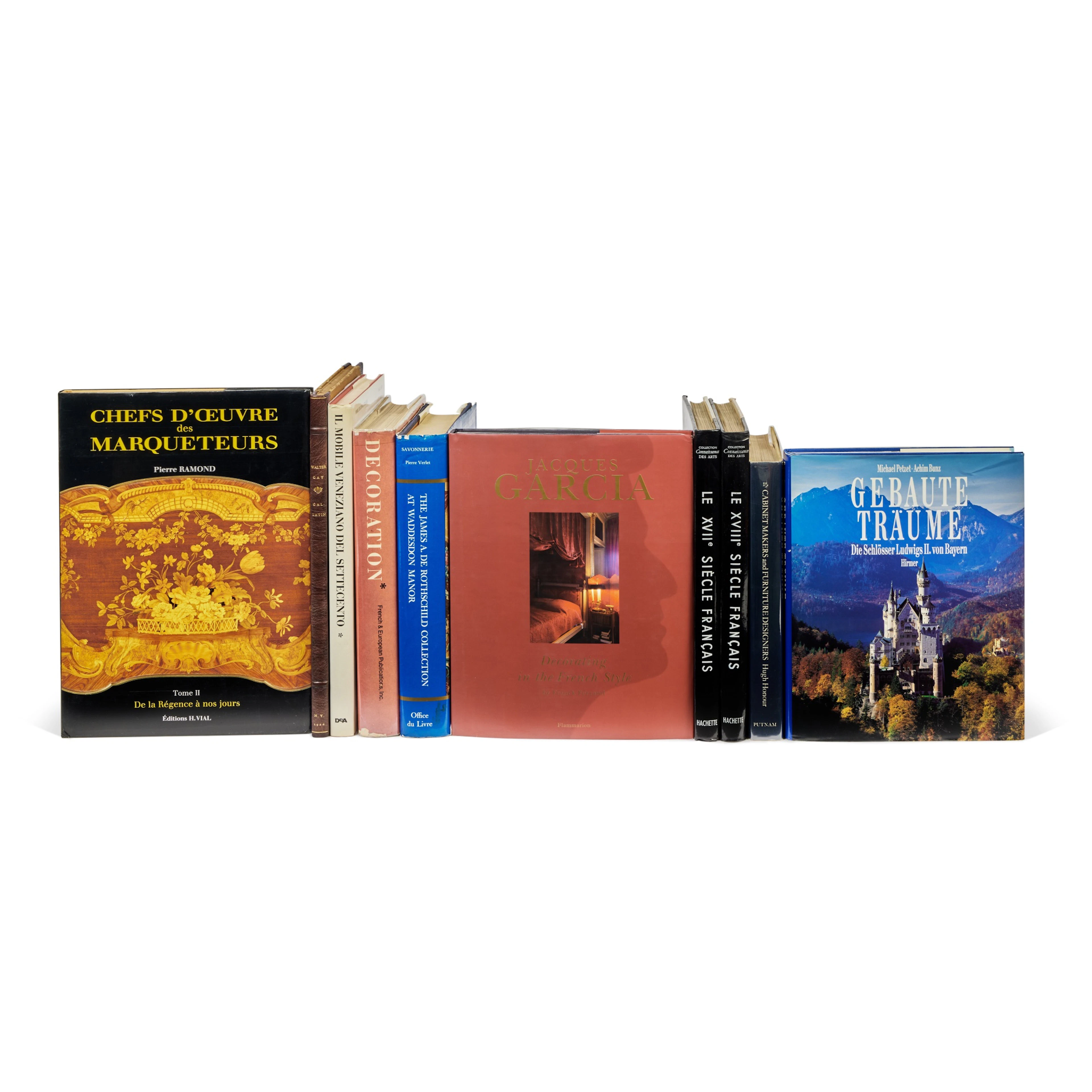 A Collection of Thirty-Six Books on Continental Furniture and Painters