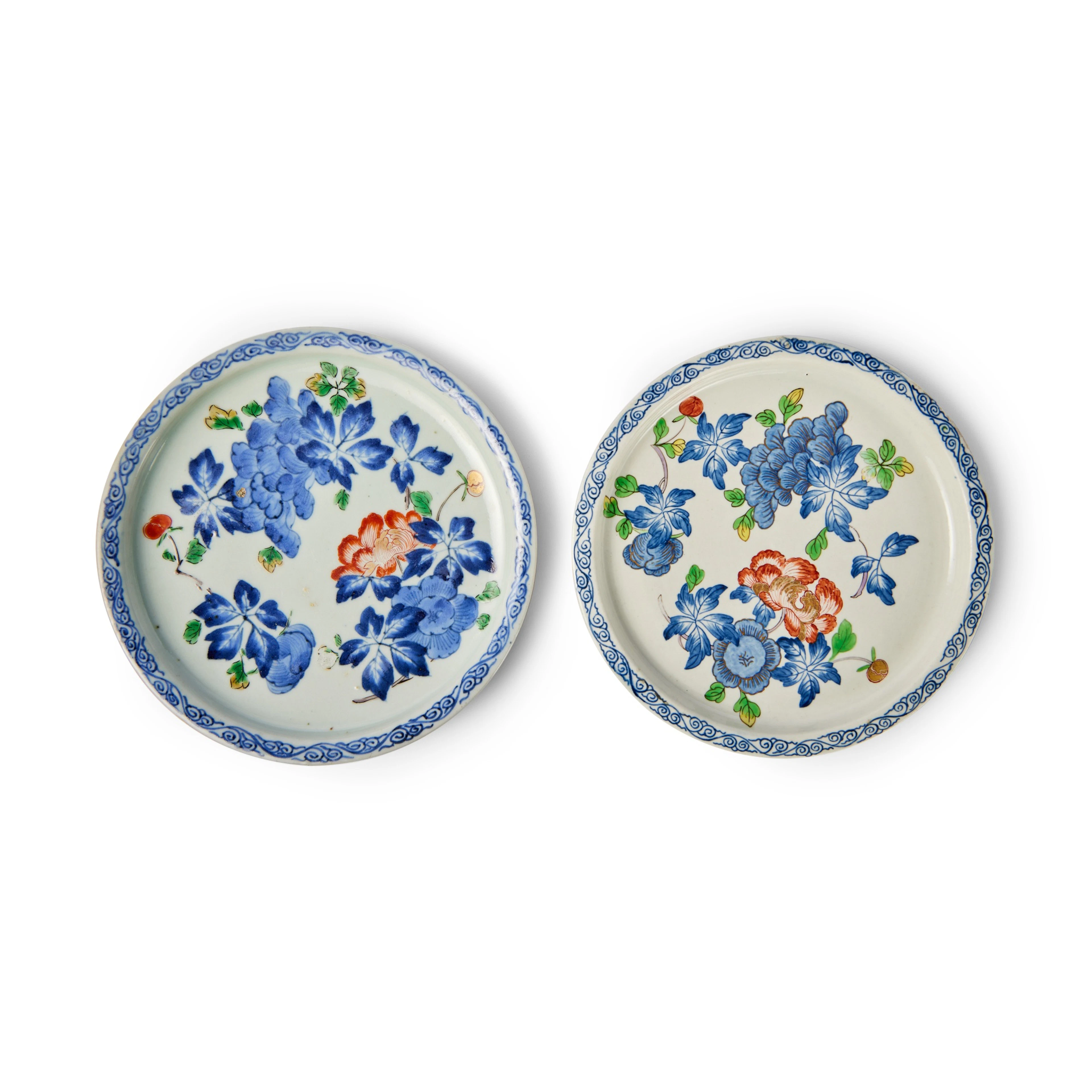A Worcester Plate and a Japanese Plate from the 'Sebright' Service