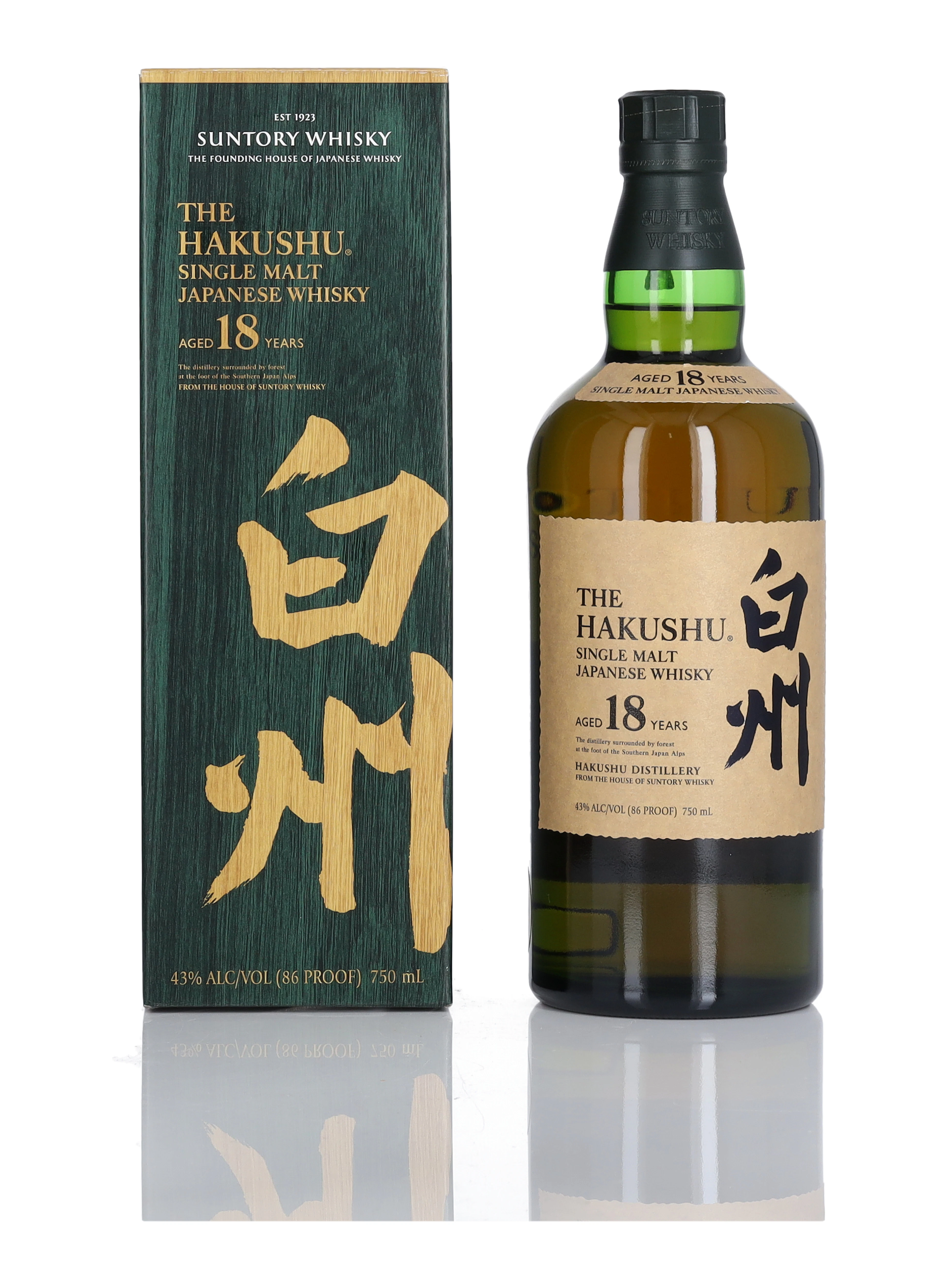 The Hakushu 18 Year Old 43.0 abv NV (1 BT 75cl)