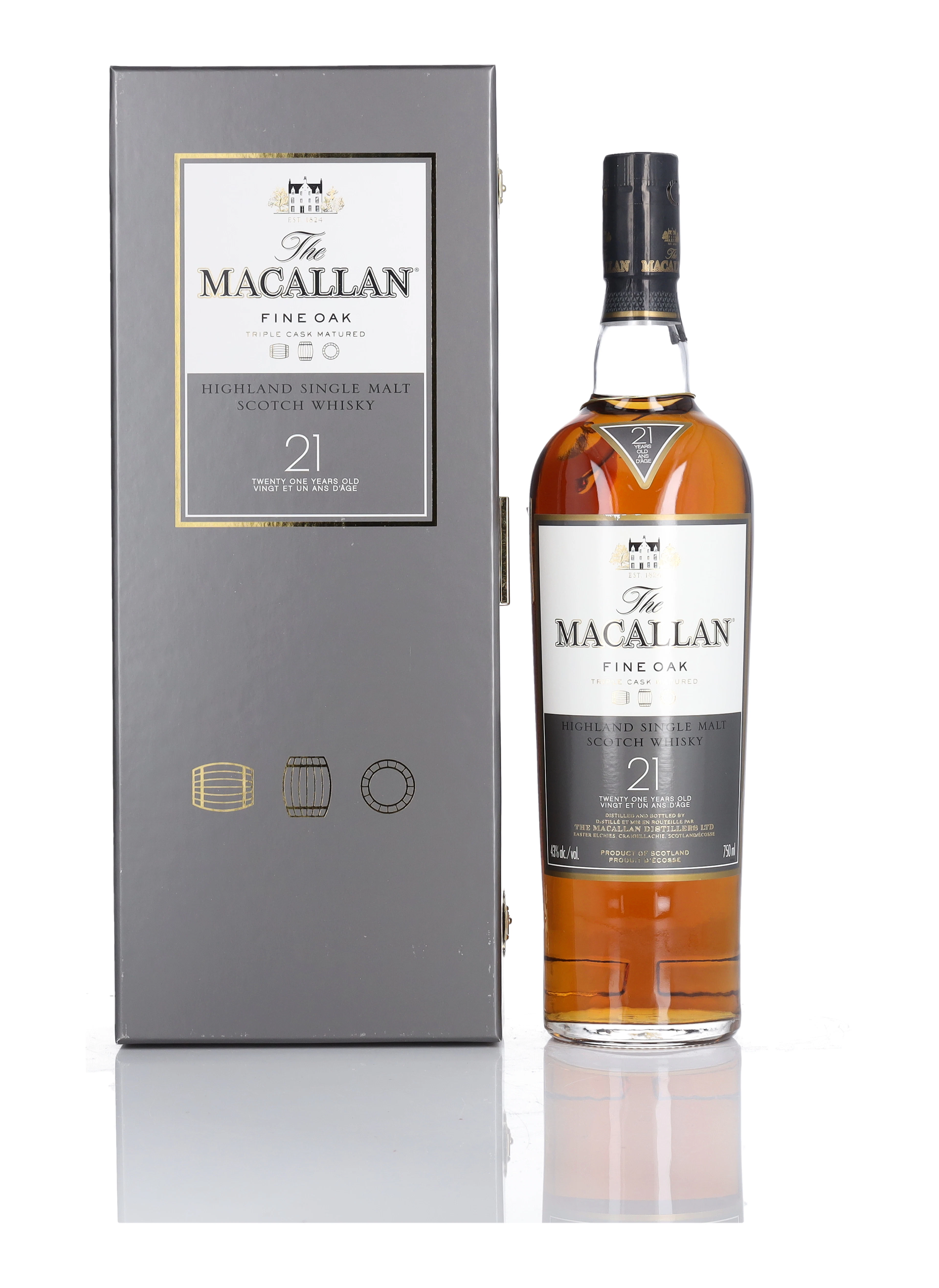 The Macallan 21 Year Old Fine Oak 43.0 abv NV (1 BT 75cl)