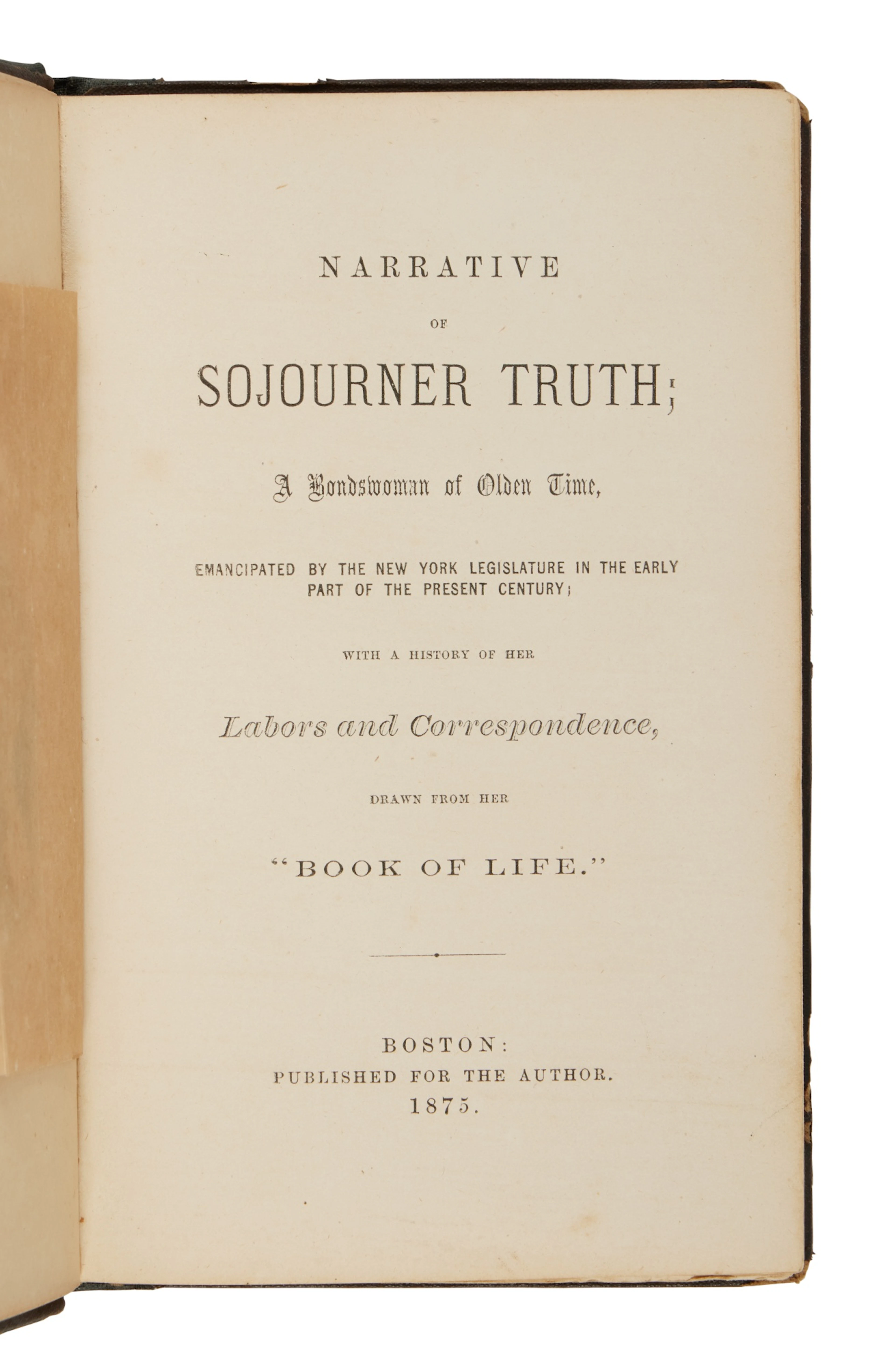 [Truth, Sojourner] | An expanded edition of her autobiography