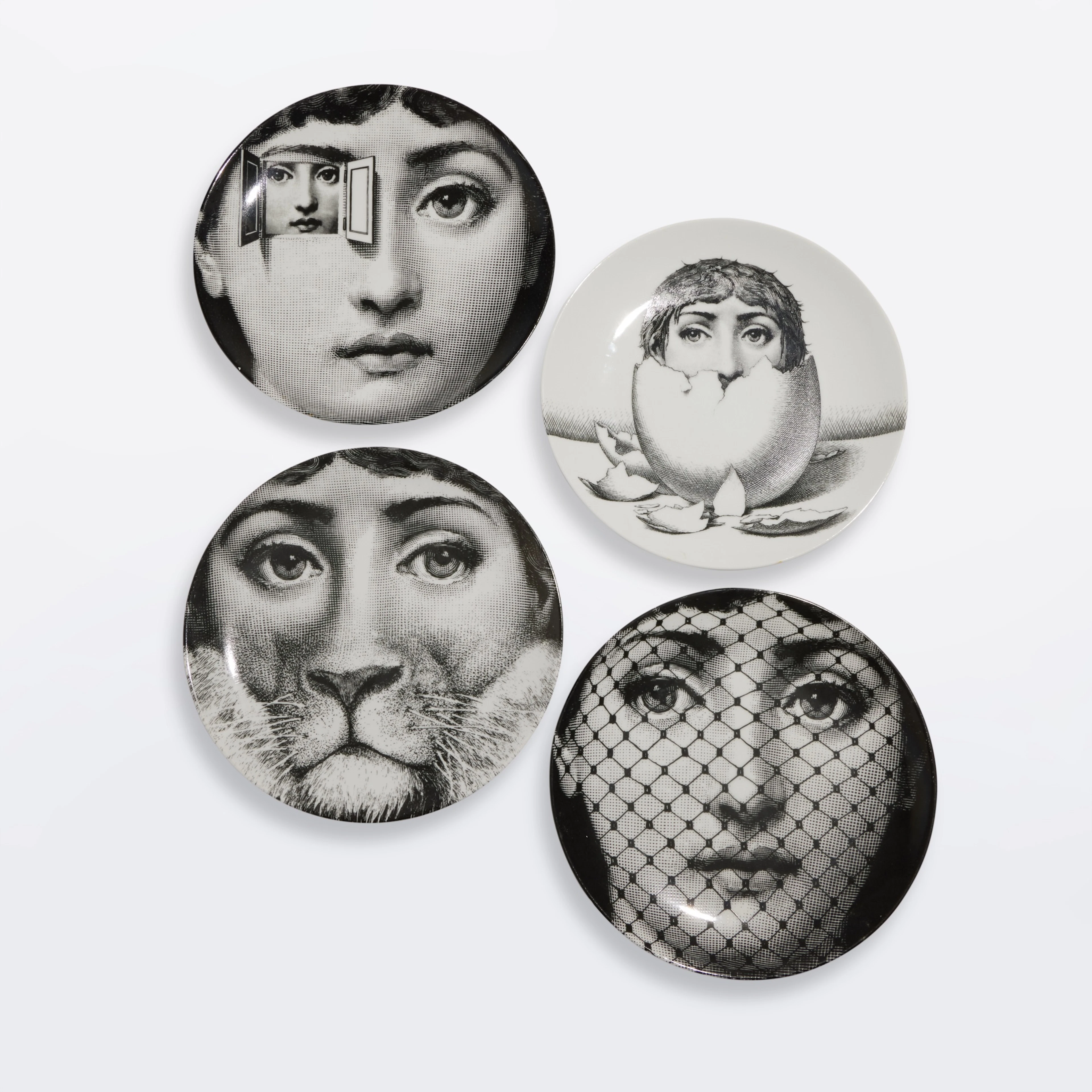 Four "Tema E Variazioni" Plates
