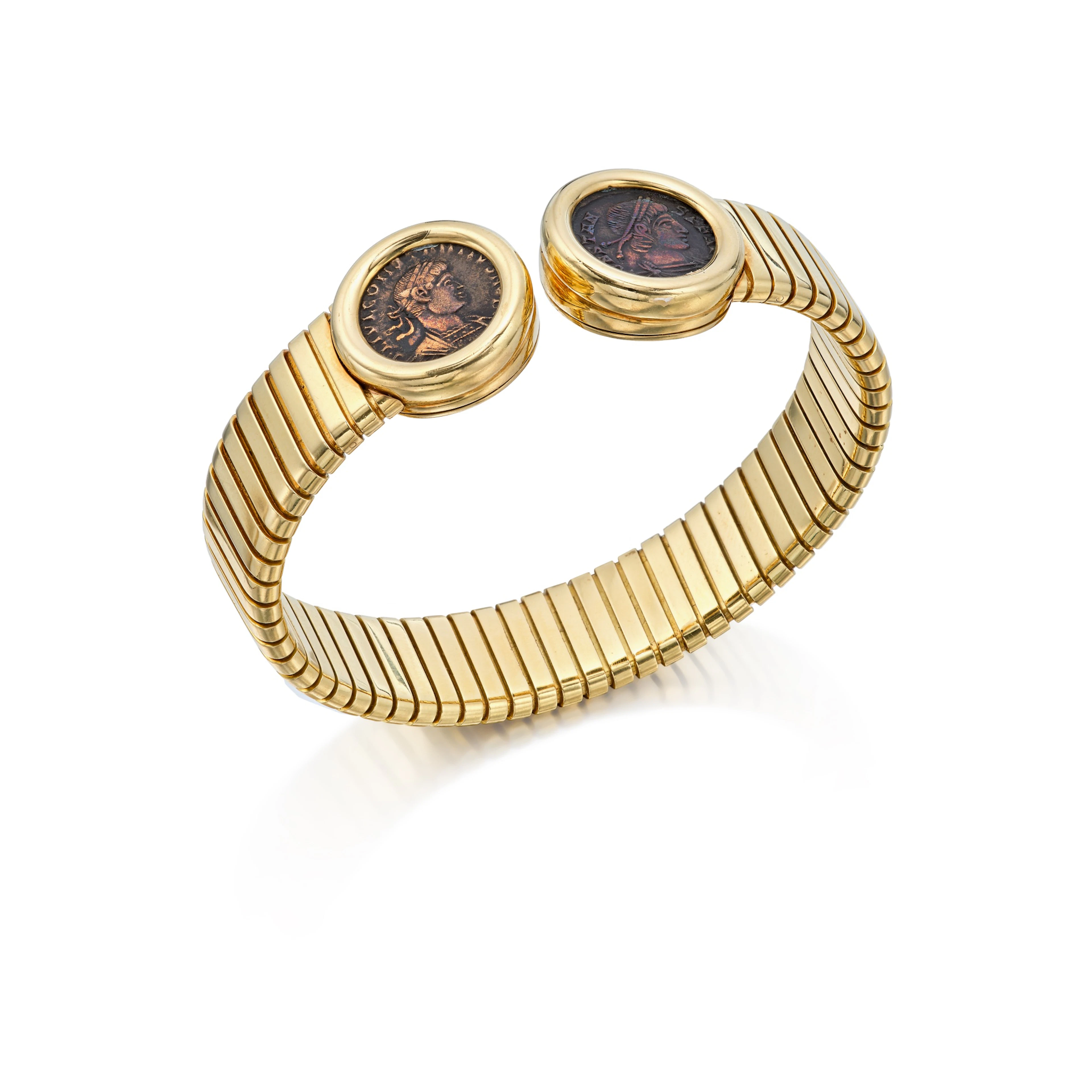 Gold and Ancient Coin 'Monete' Cuff-Bracelet
