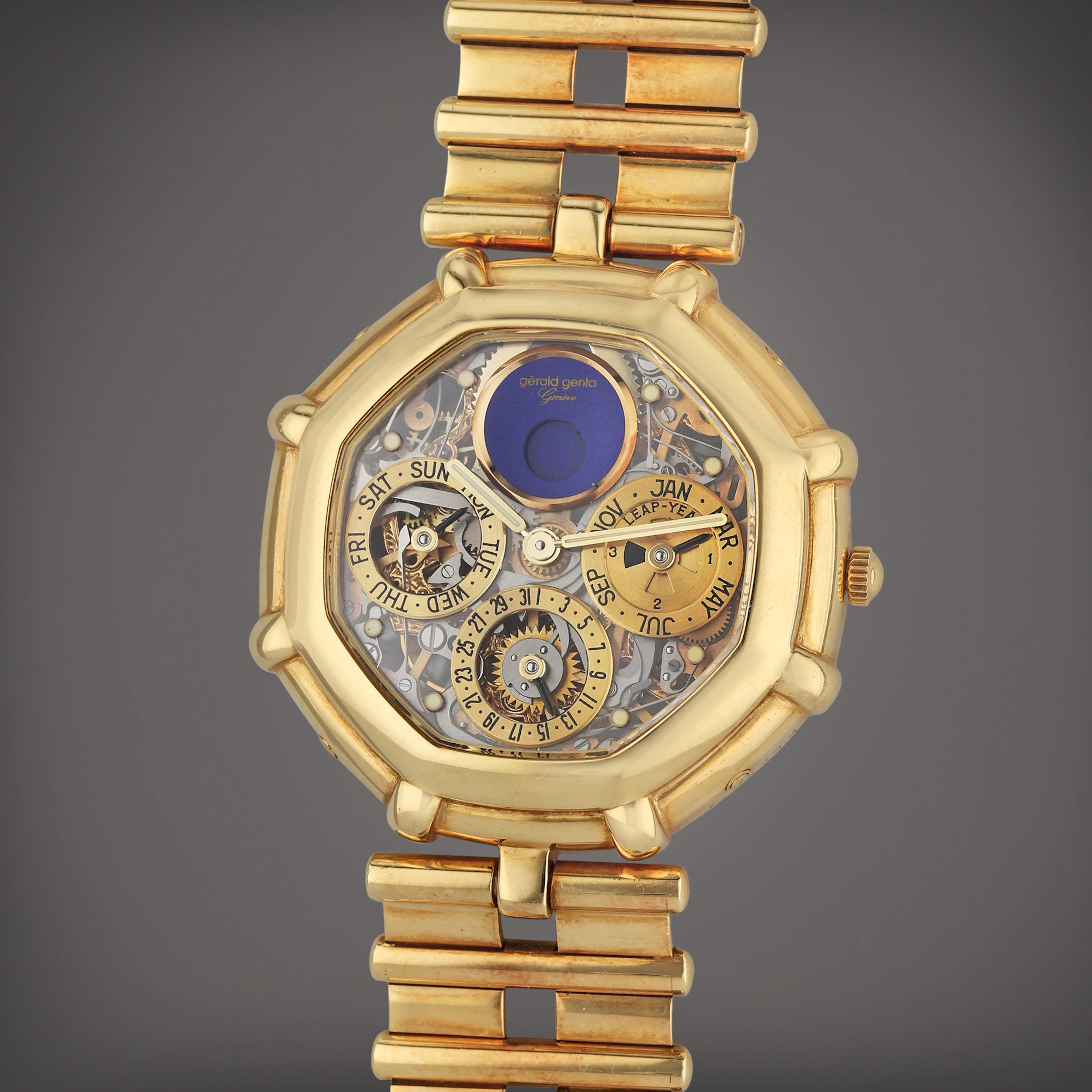 Reference G25394 | A yellow gold skeletonized automatic...