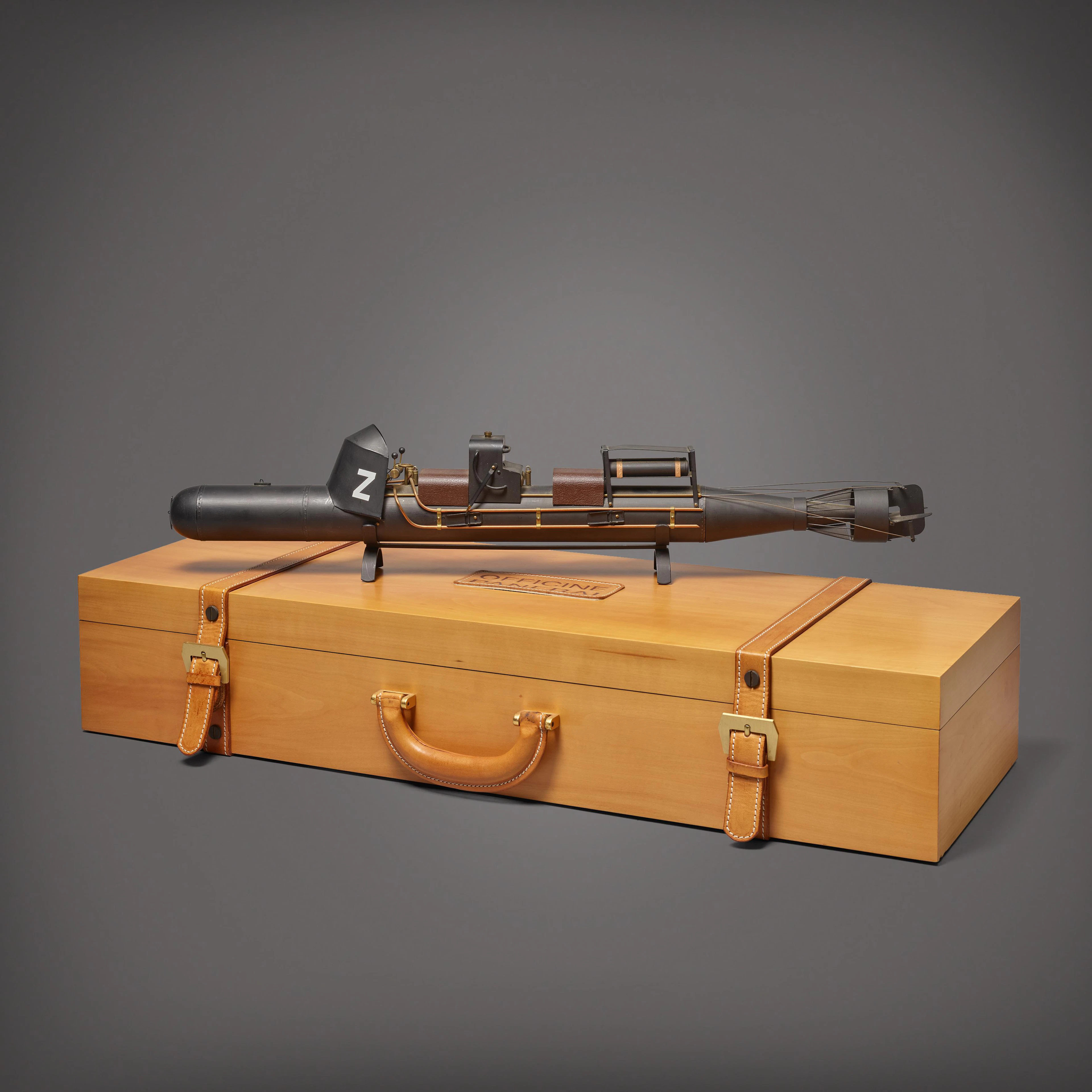 A 1/10th scale model of a Marina Militare slow speed torpedo