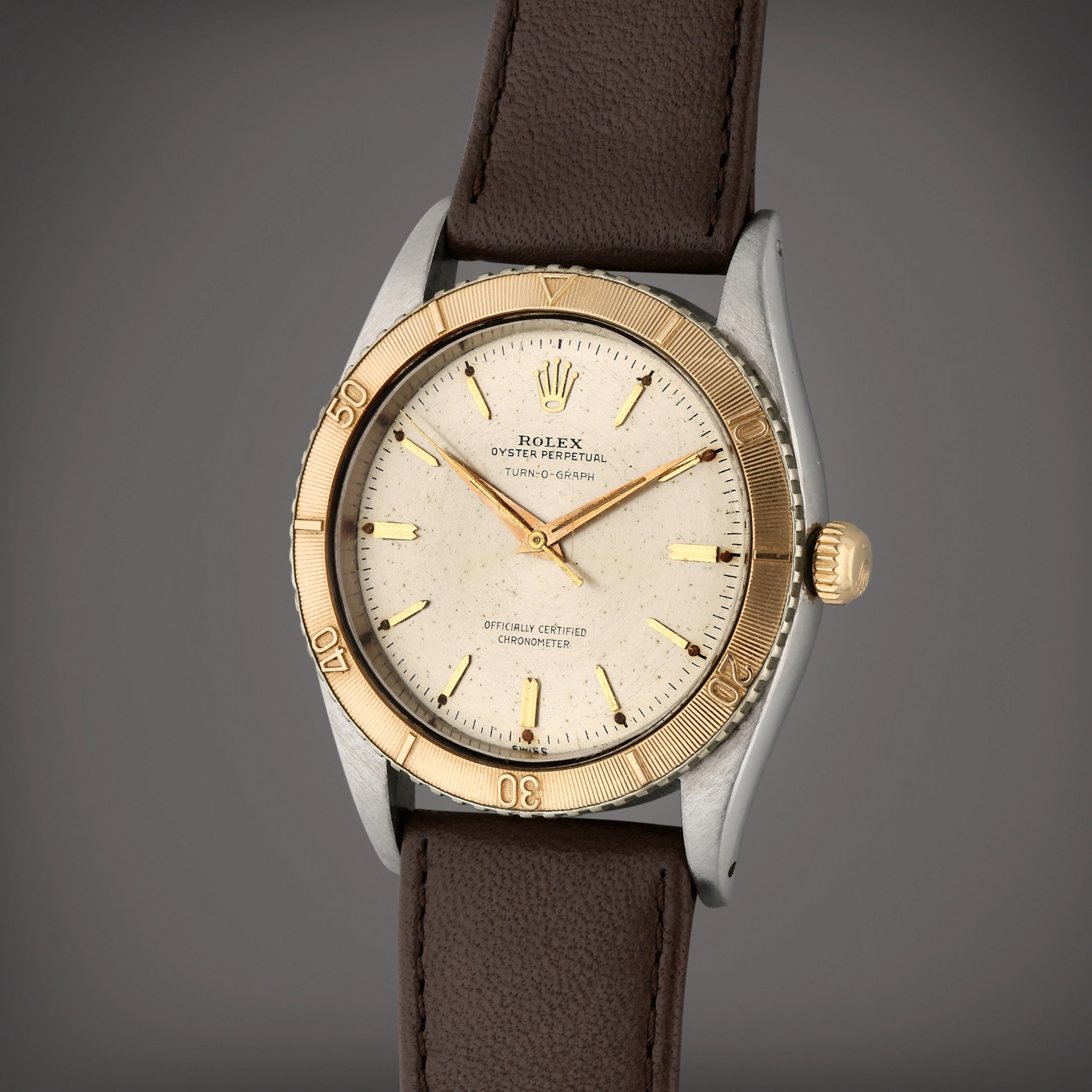 Reference 6202 Turn-o-graph | A yellow gold and stainless...
