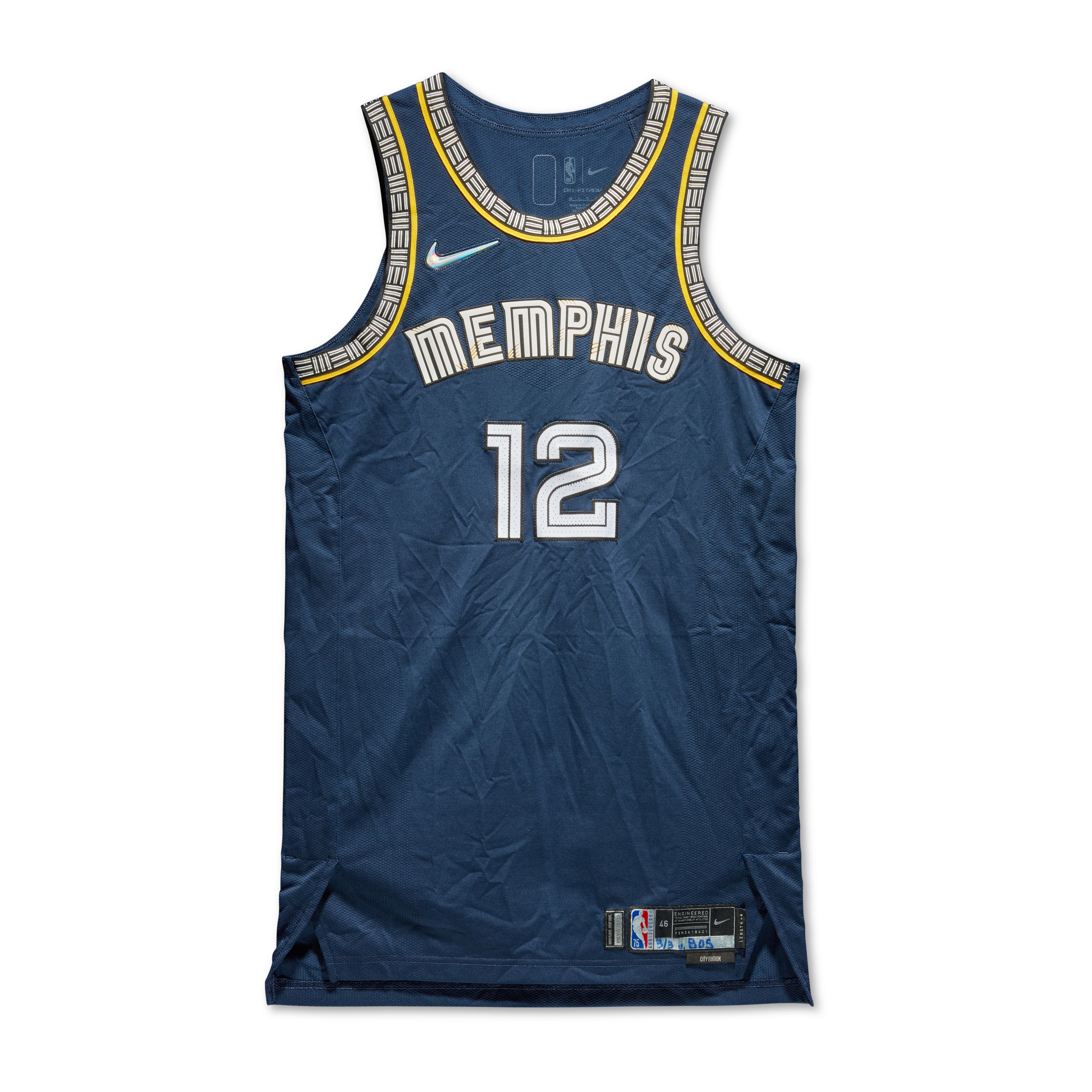 Ja Morant 2022 Memphis Grizzlies Game Worn Jersey
