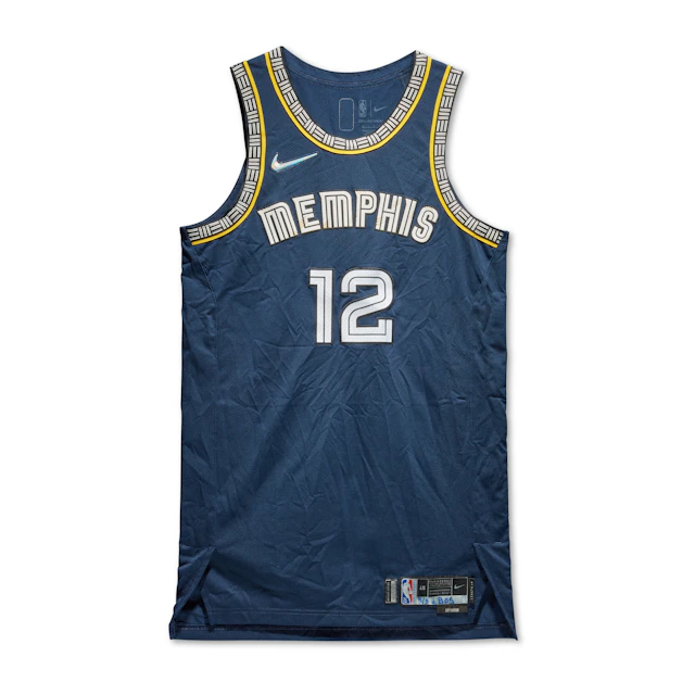 Ja Morant 2022 Memphis Grizzlies Game Worn Jersey