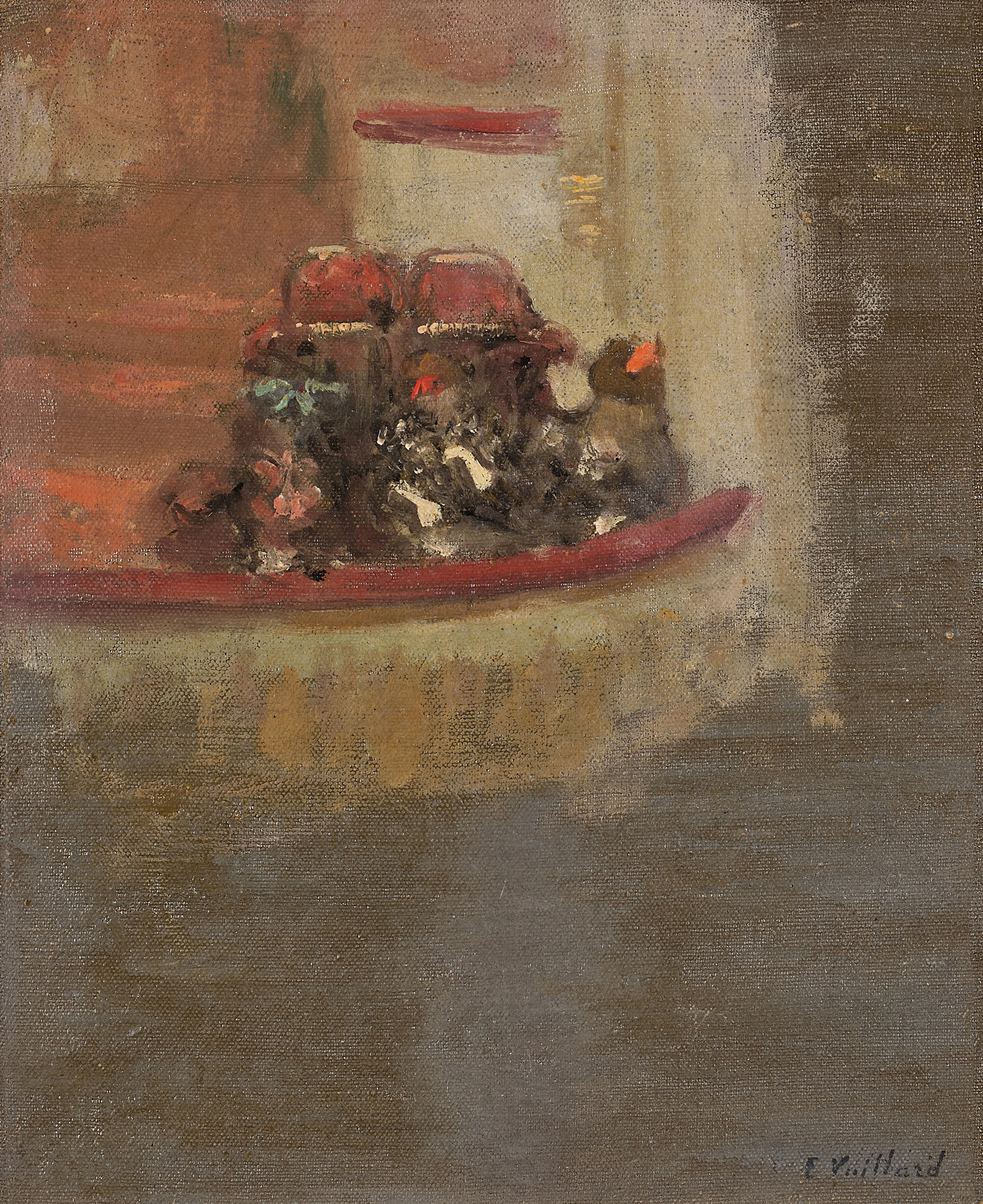 Scène du théâtre: Colombine