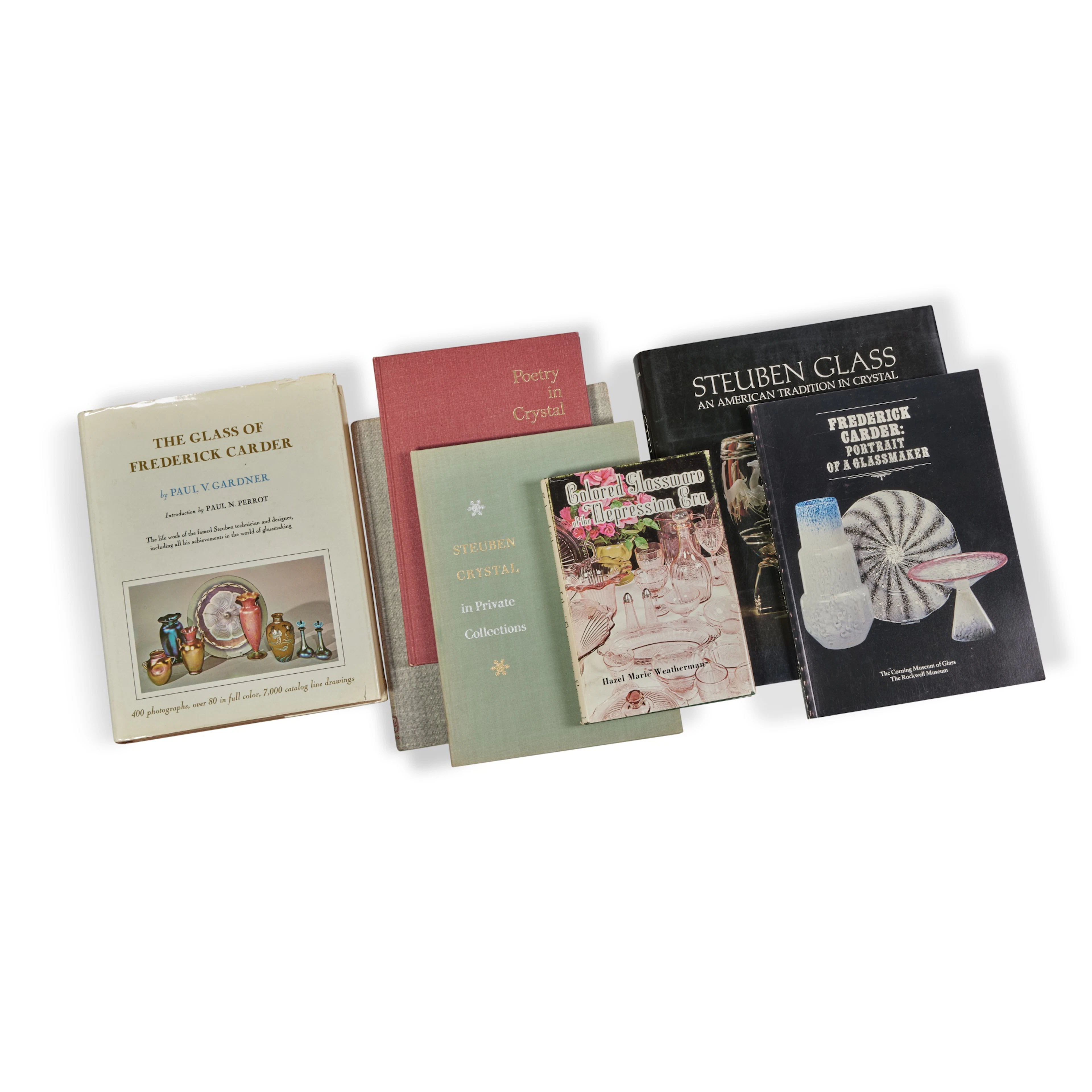 A Group of American Art Glass Reference Books, approximately 20 volumes
