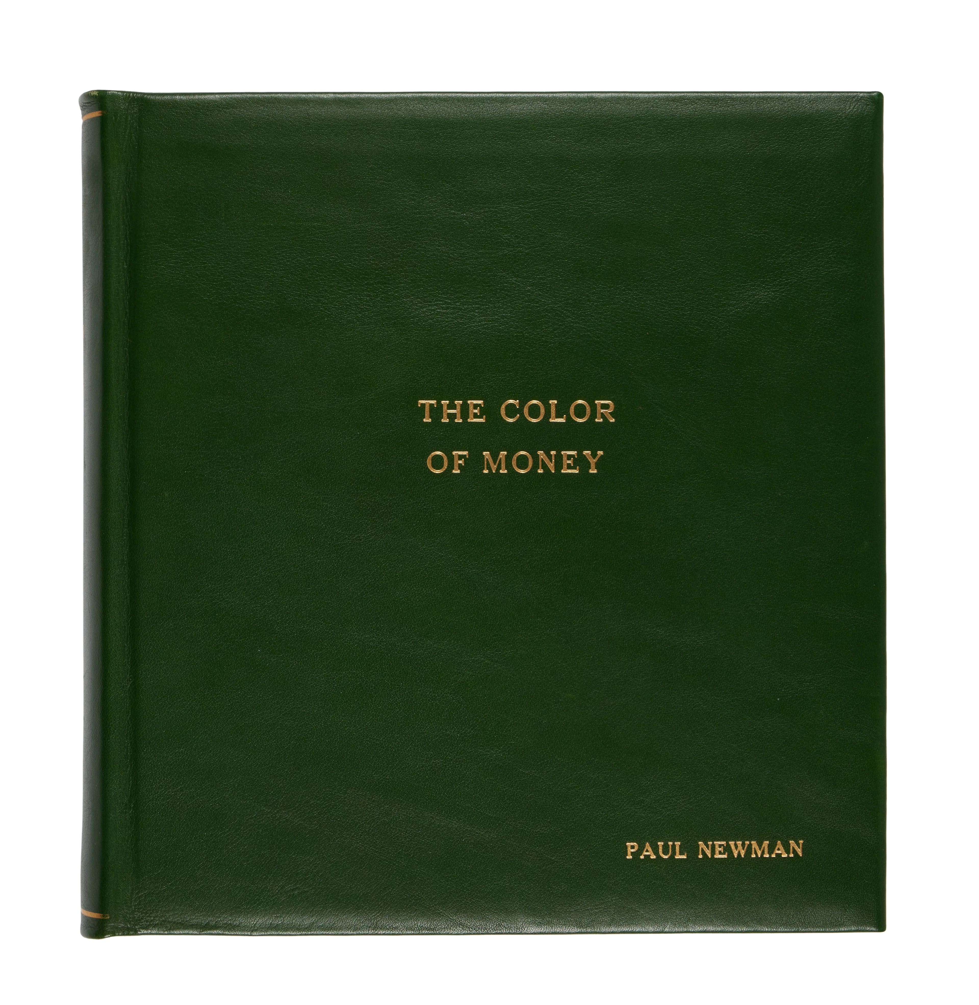 "The Color of Money" | Bound presentation album with film script "as was shot"