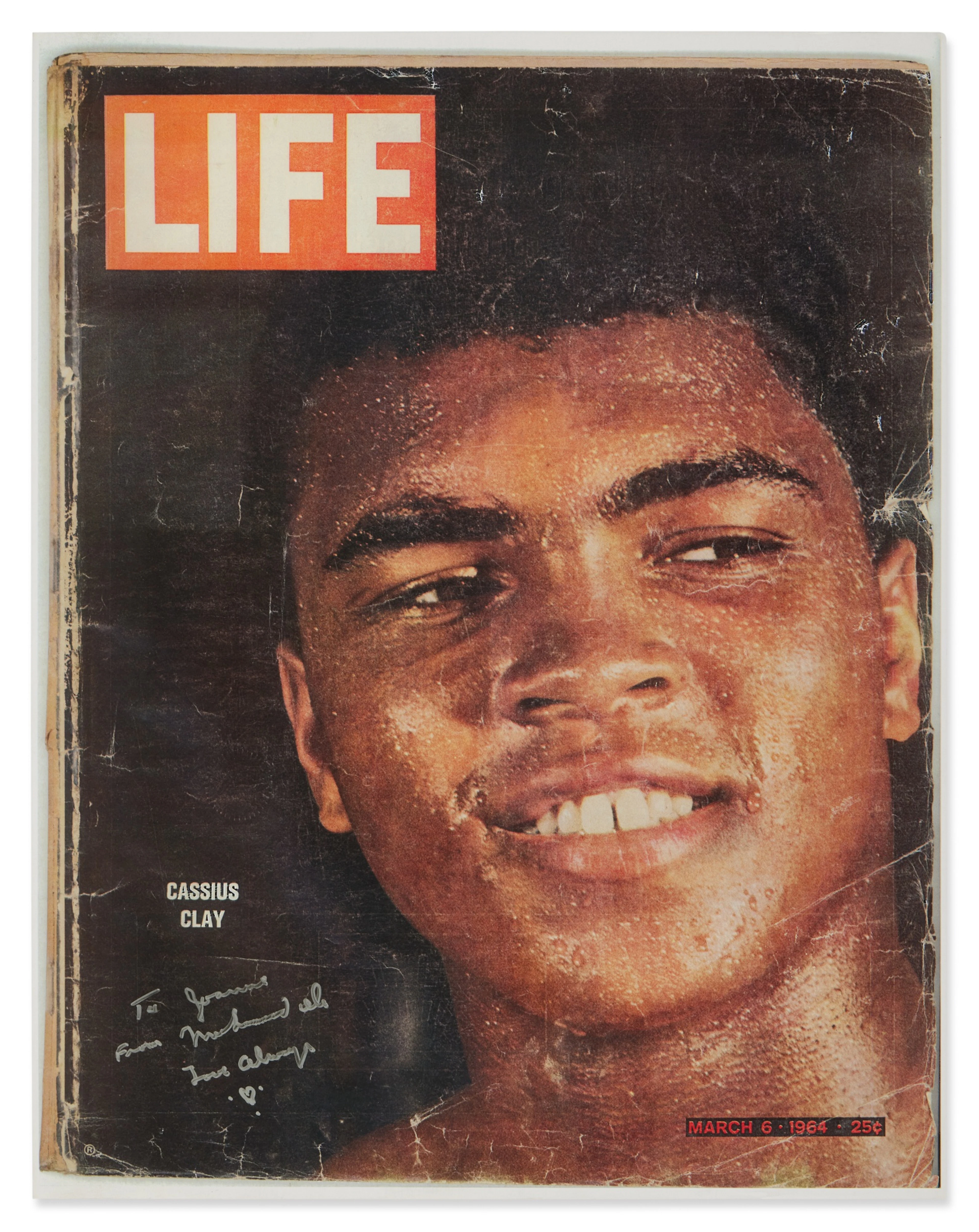 Cover of “Life” Magazine | Autographed by Mohammed Ali to Joanne Woodward