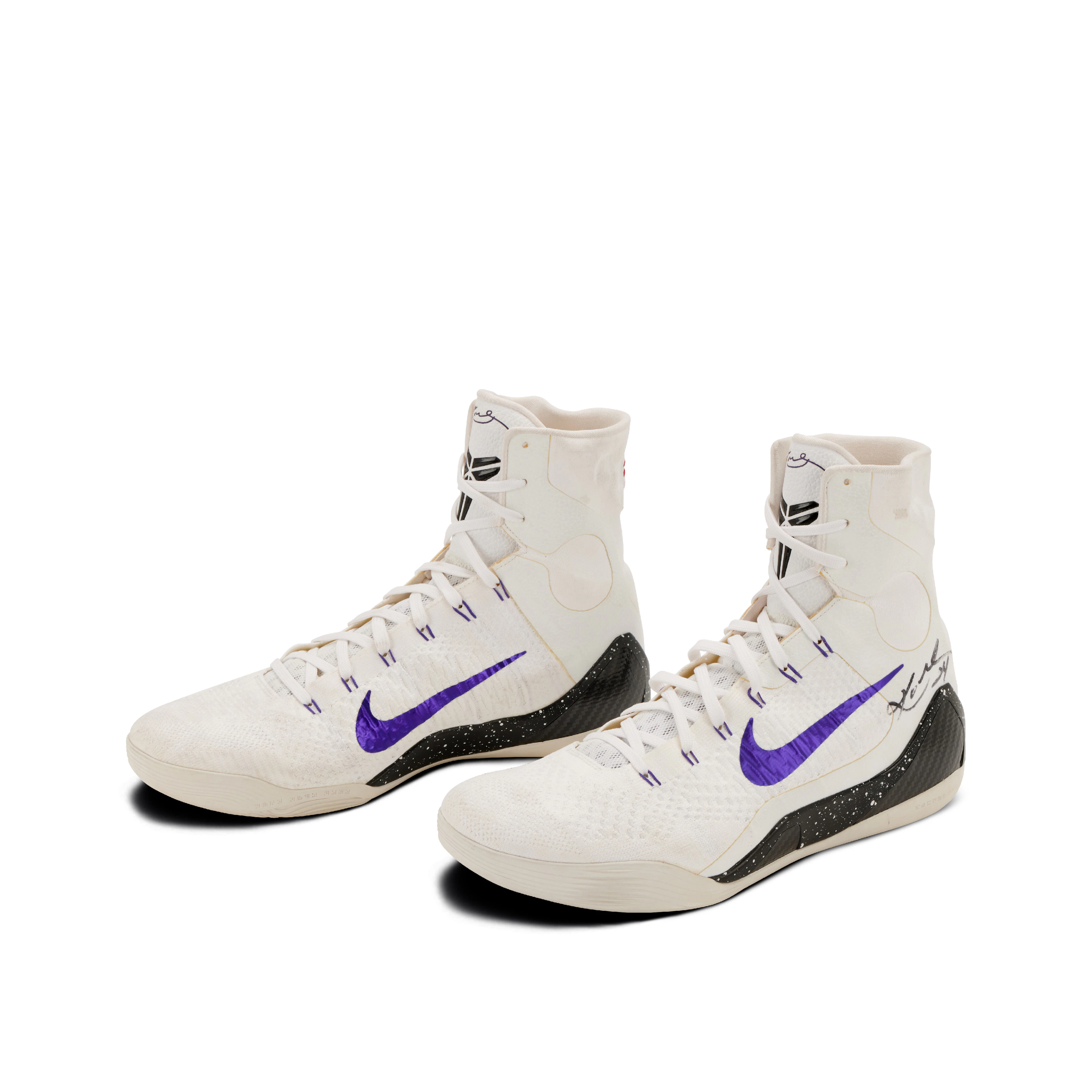 Kobe Bryant 2014 Los Angeles Lakers Game Worn & Signed Sneakers