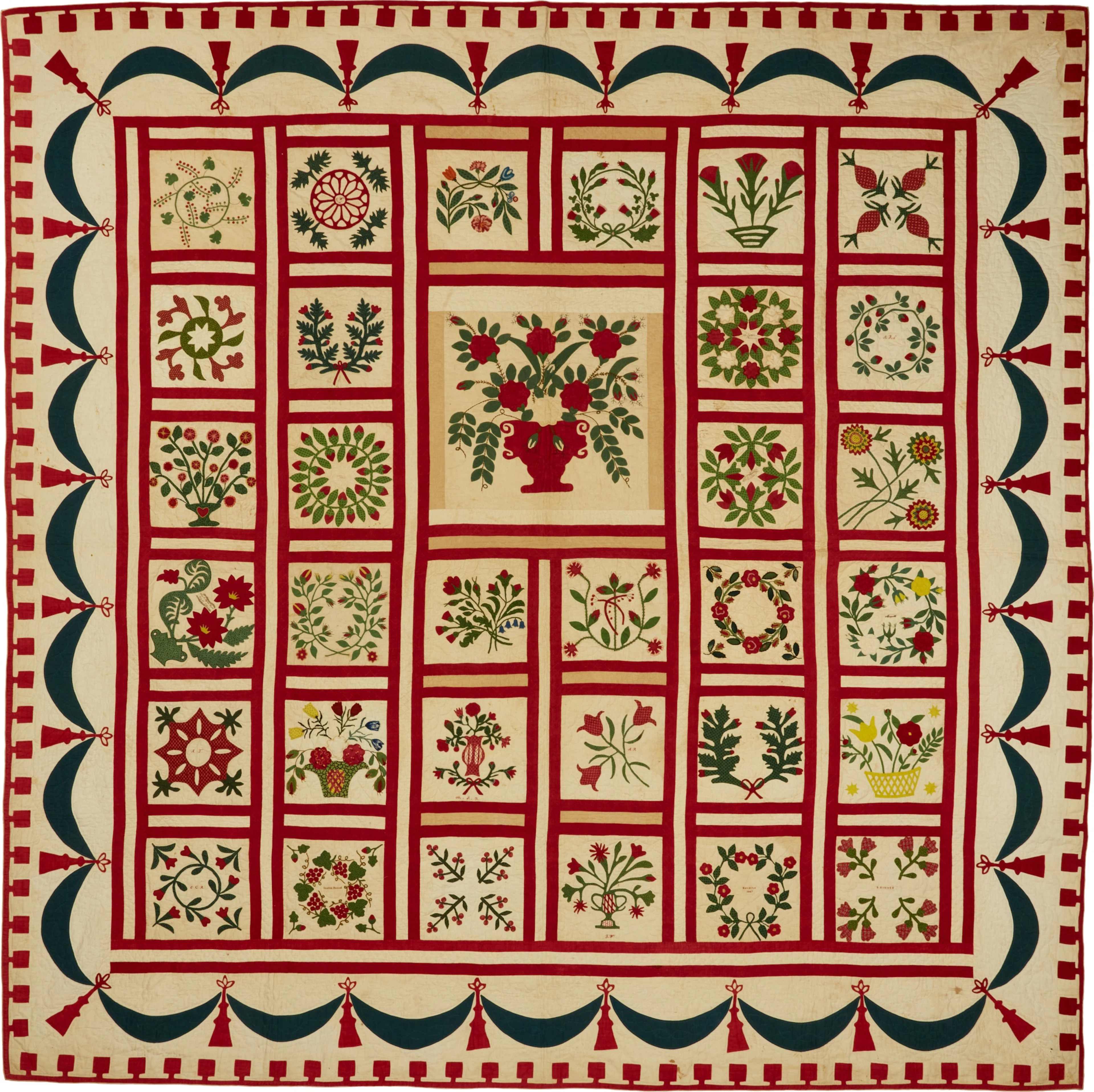 An Album Quilt, Baltimore, Maryland, Circa 1847