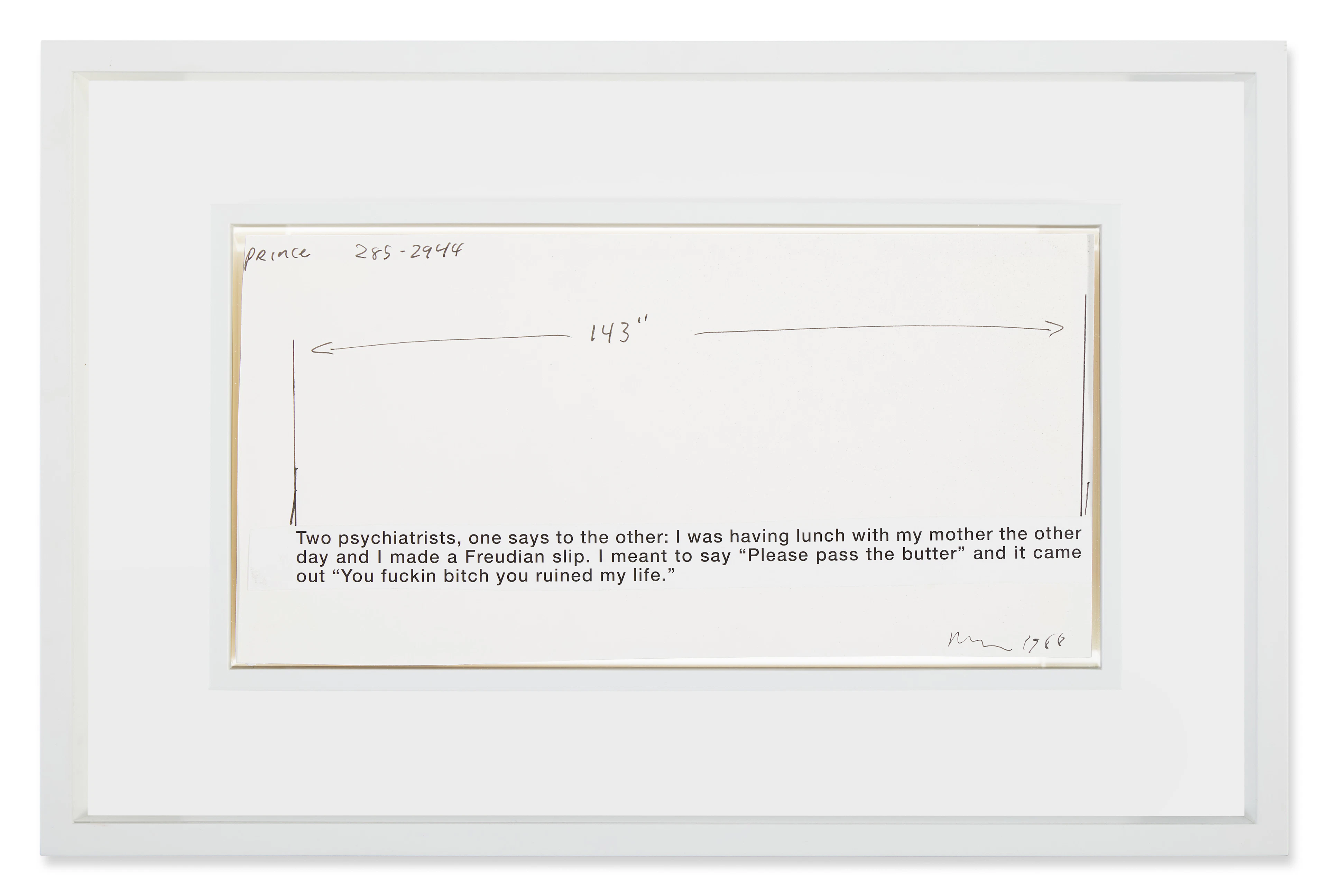 Untitled (Study for Joke Painting)