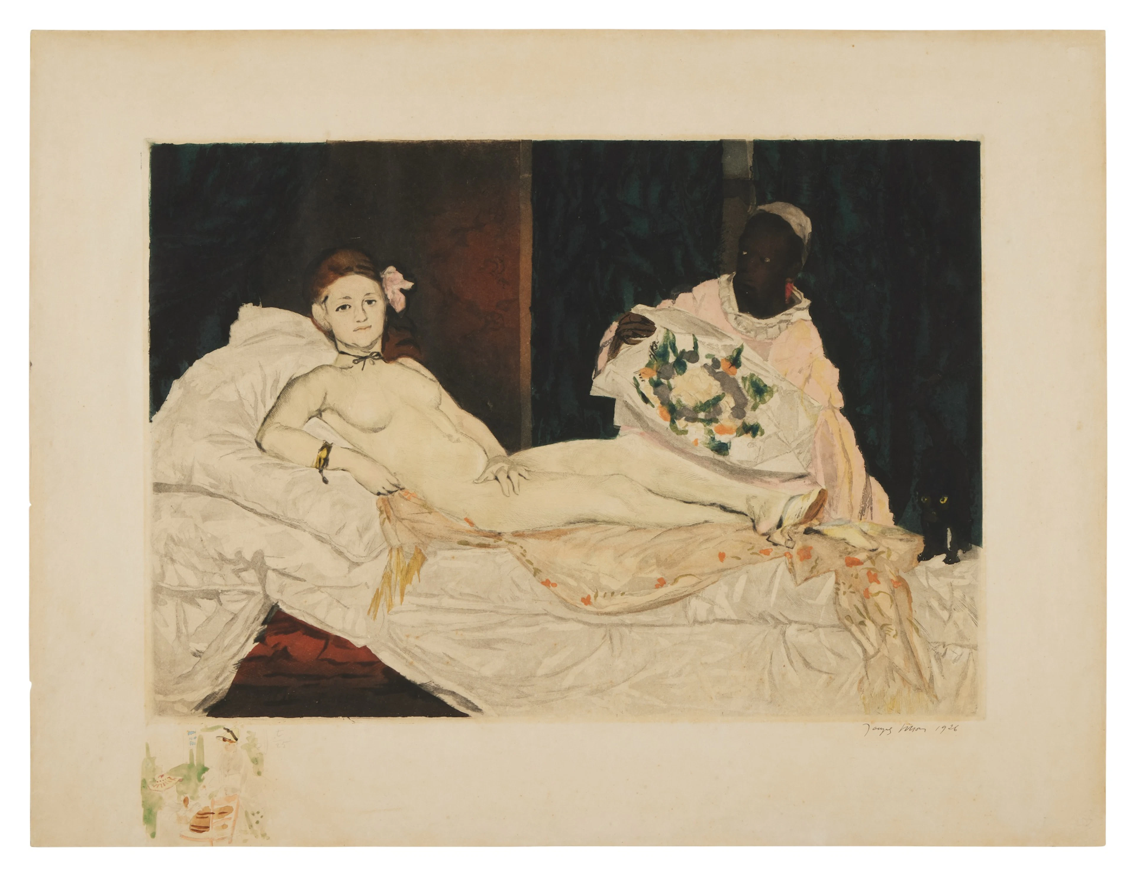 Olympia d'après Edouard Manet (Ginestet & Pouillon E647)