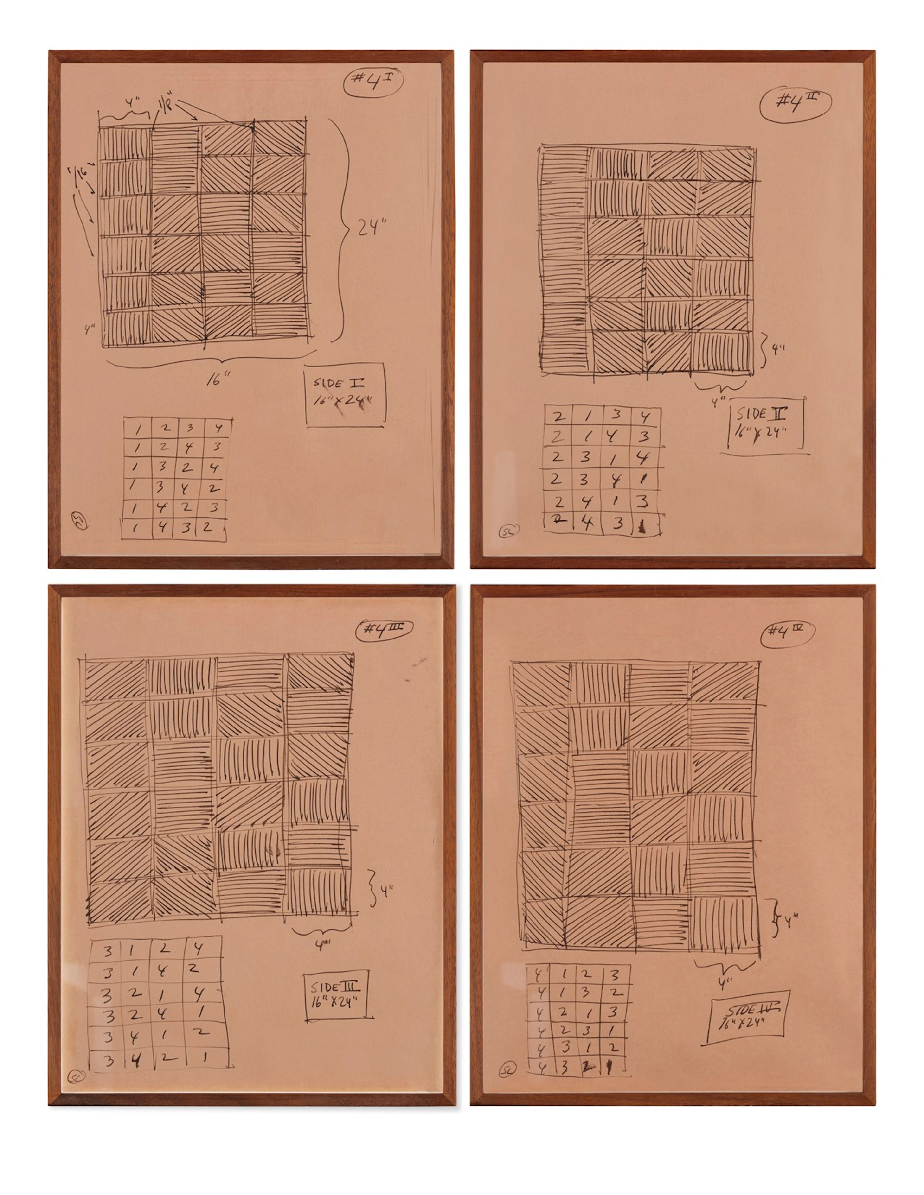Working drawing for the box structure (relief)