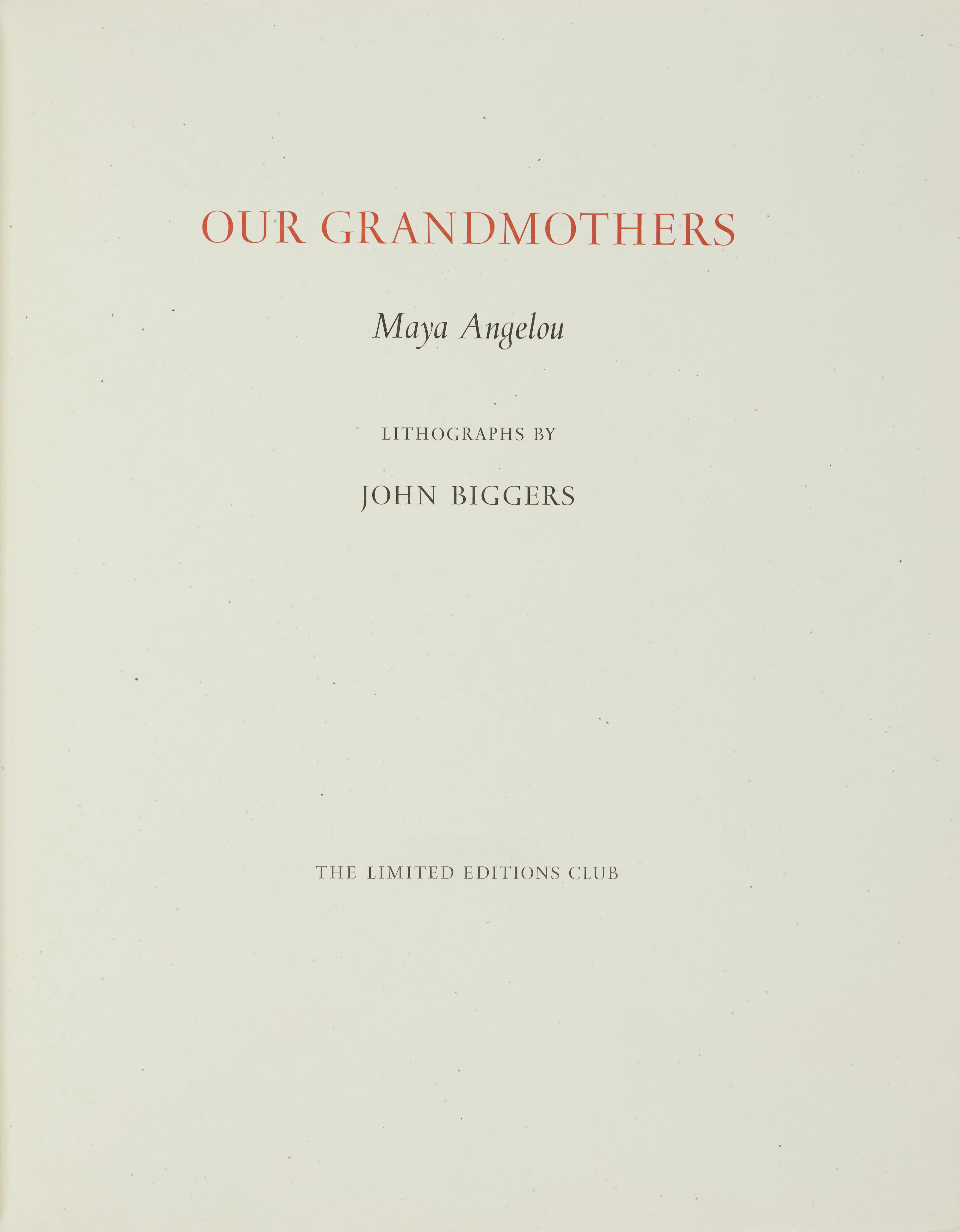 Our Grandmothers
