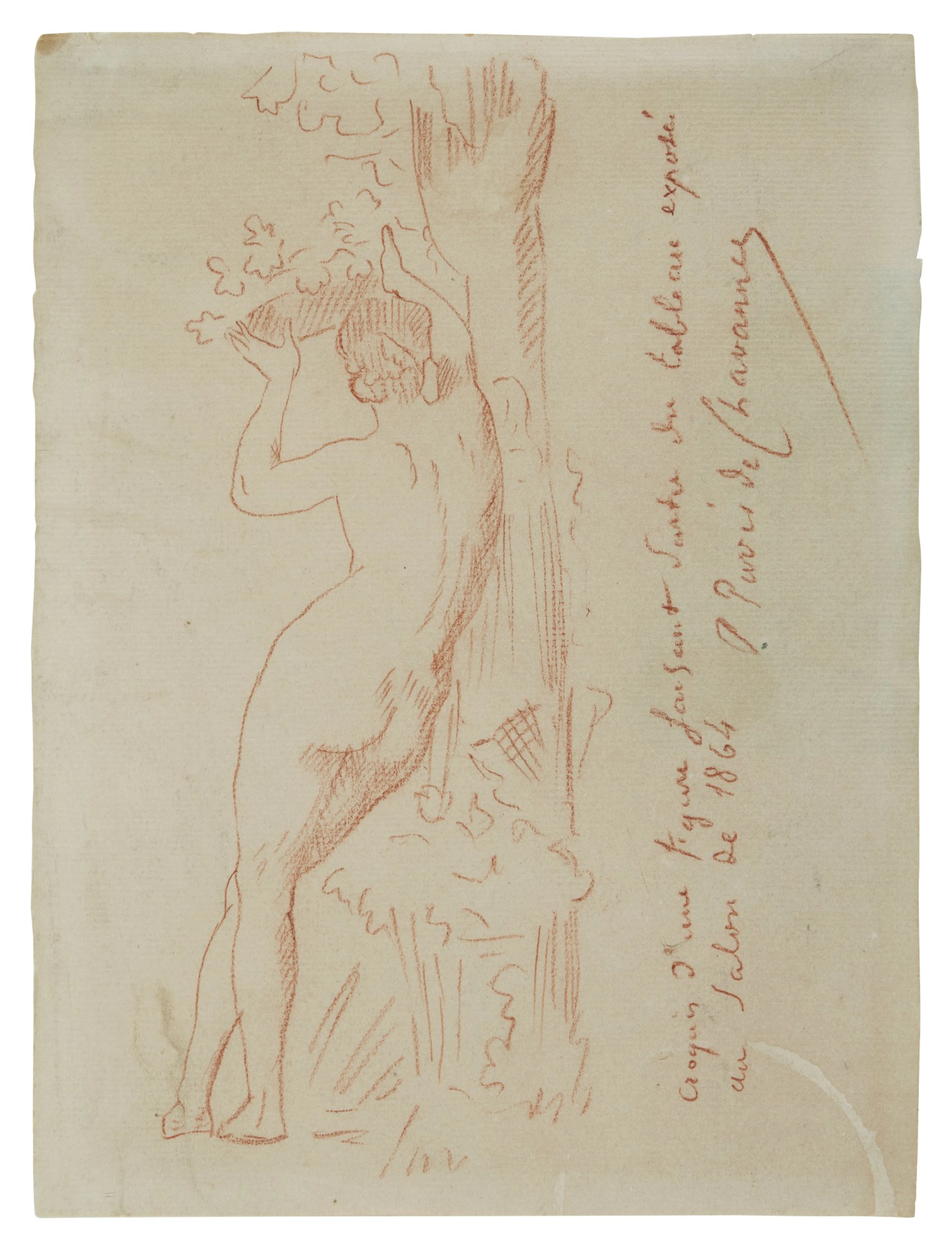Study of a standing woman for L'Automne