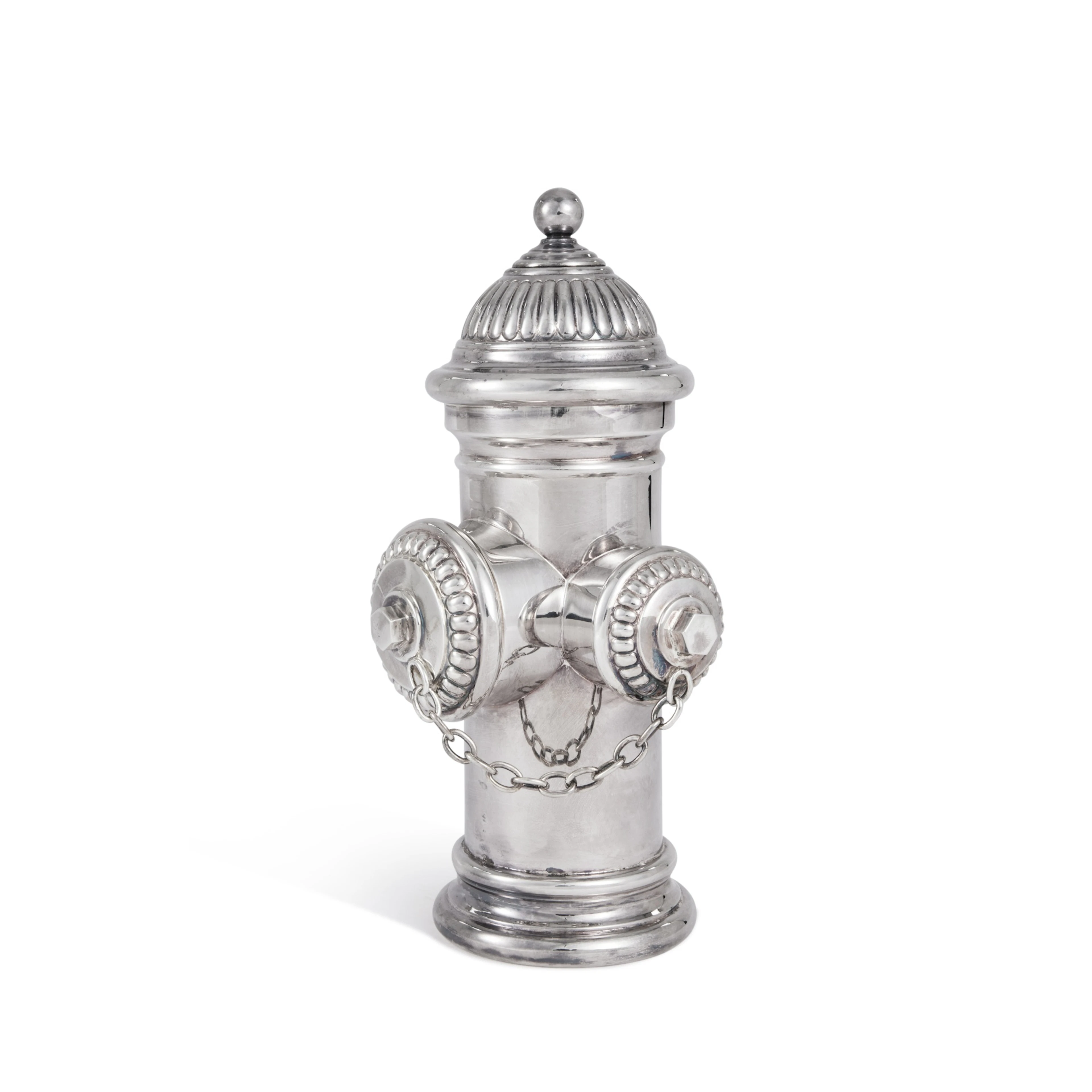 An English Silver Fire Hydrant Cocktail Shaker, Asprey & Garrard, London, 1998