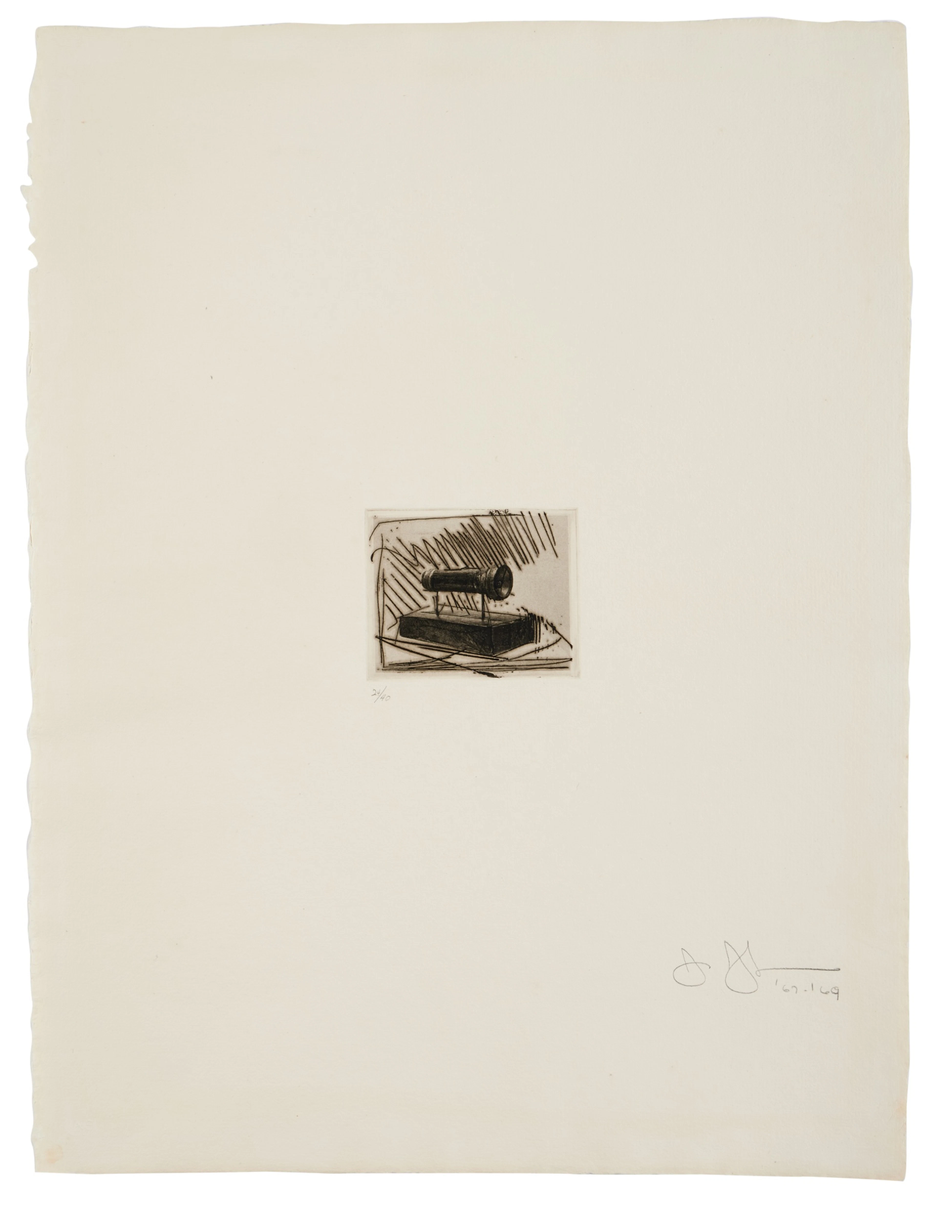Flashlight I, from 1st Etchings, 2nd State (ULAE 58)