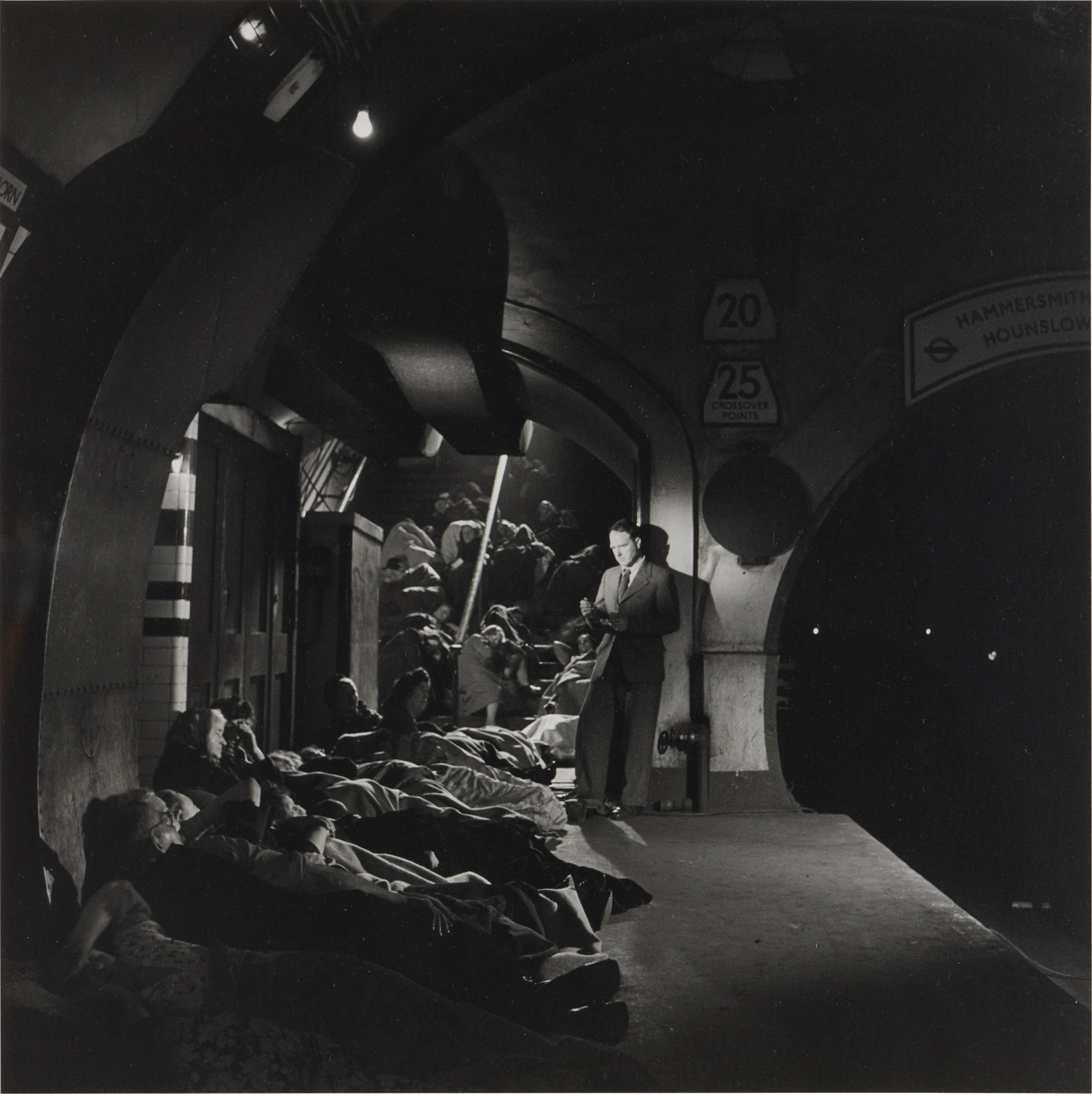 Henry Moore Sketching Holborn Tube