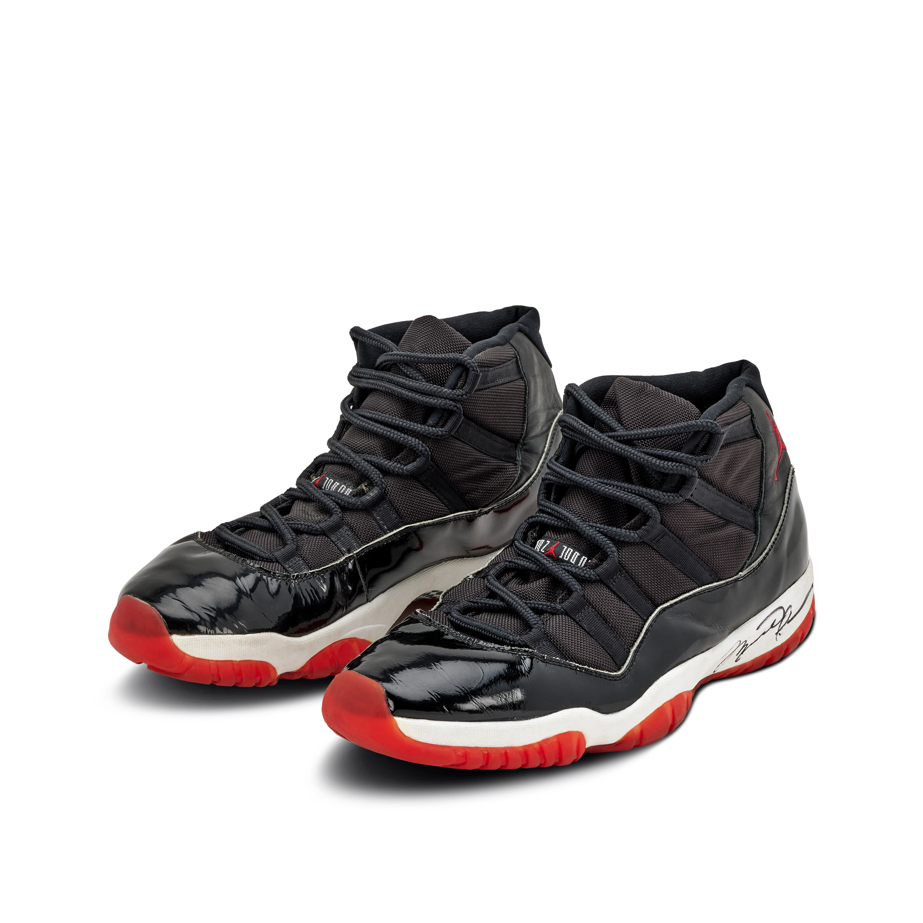Michael Jordan 1996 NBA Finals Game Worn and Signed Air Jordan XIs | Game 5
