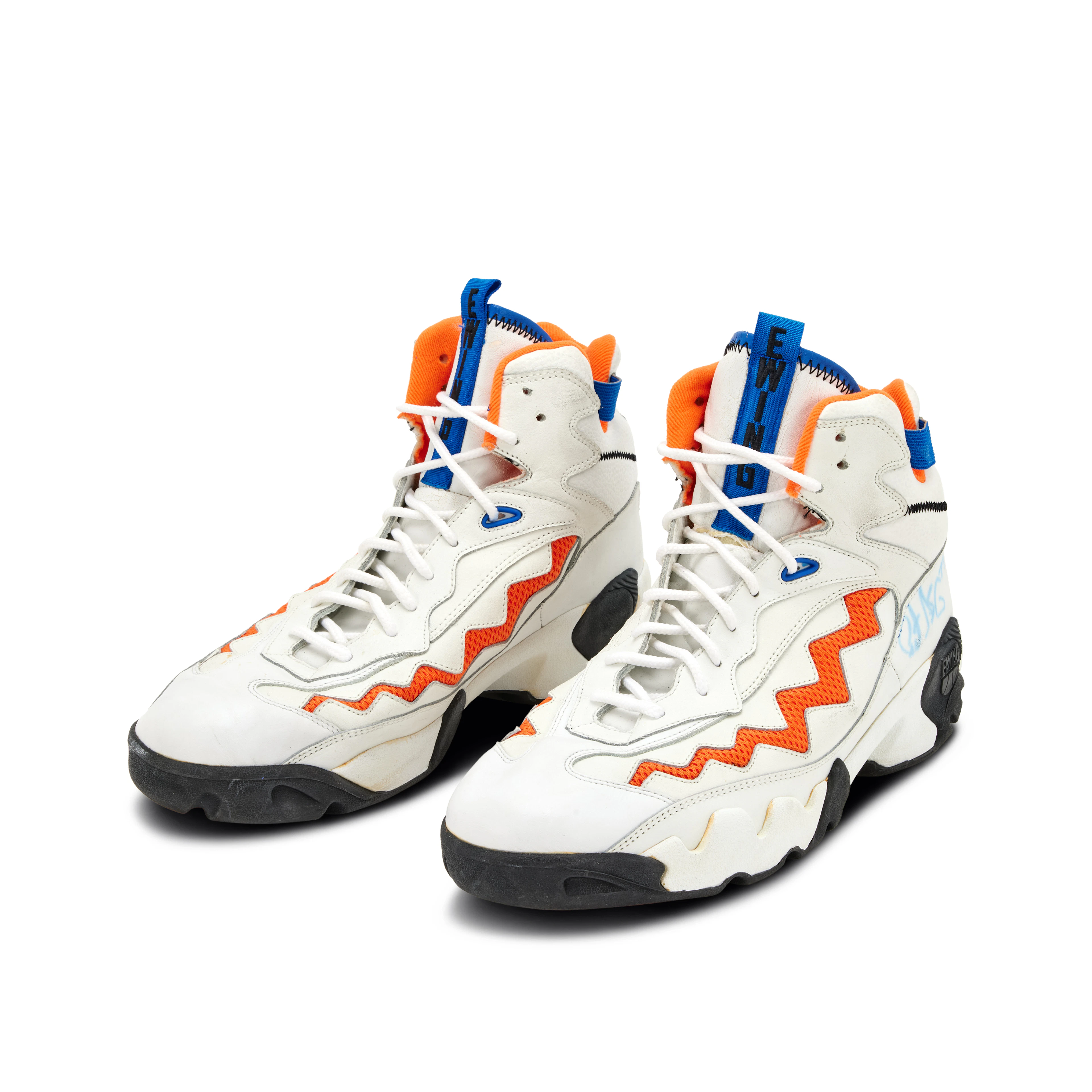Patrick Ewing New York Knicks 1995-1996 Game Used and Dual-Signed Sneakers