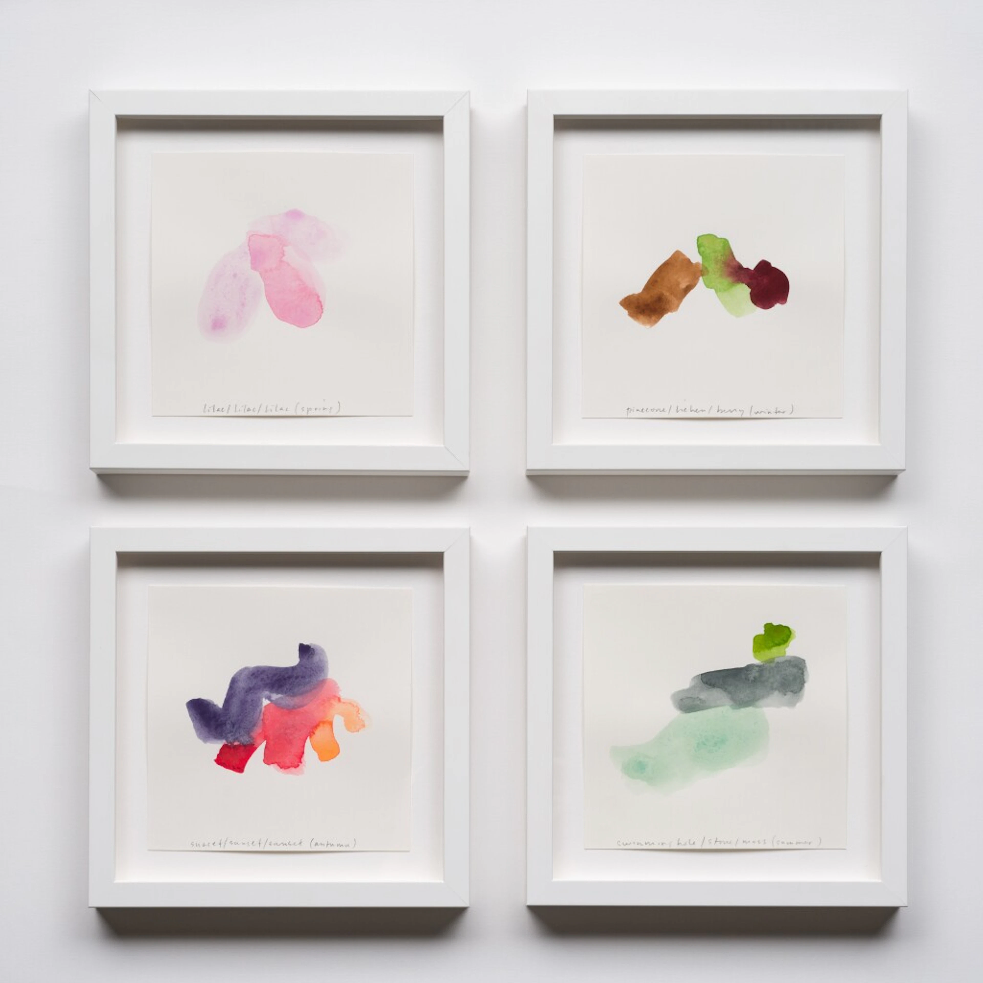 4 Color Notes (Winter, Spring, Summer, Autumn), 2019