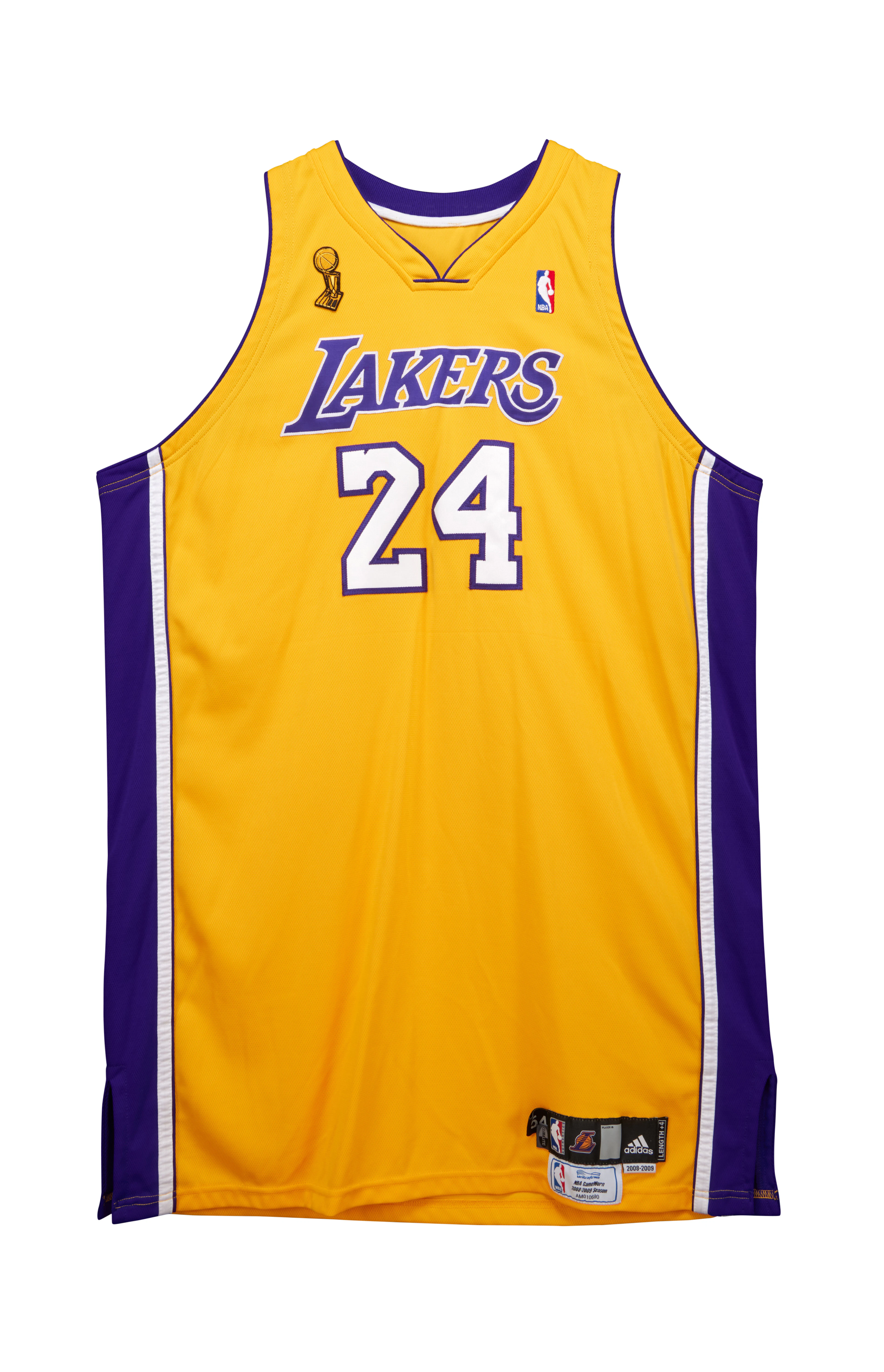 Kobe Bryant 2009 NBA Finals Los Angeles Lakers Game Worn...