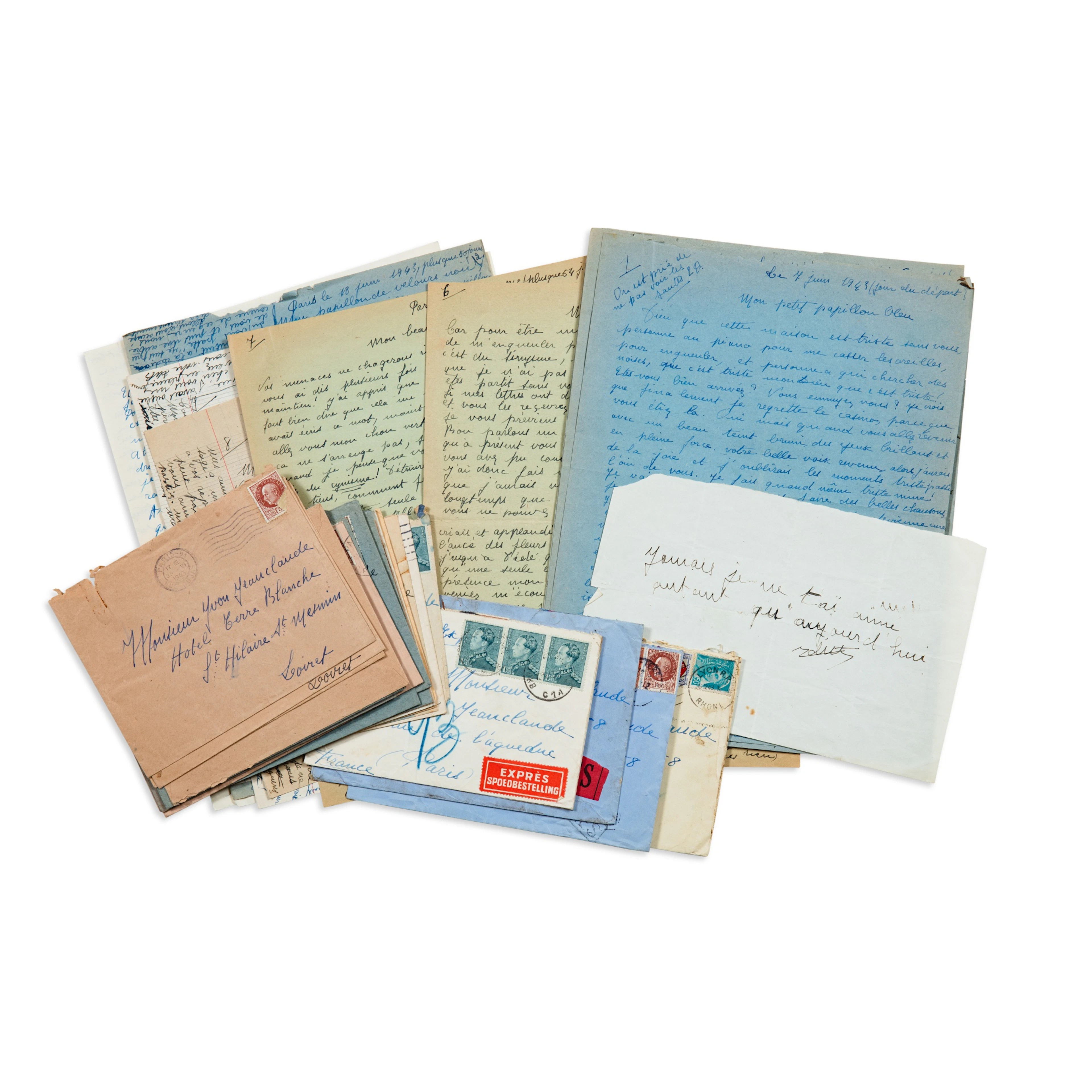 Correspondance amoureuse avec Yvon Jeanclaude