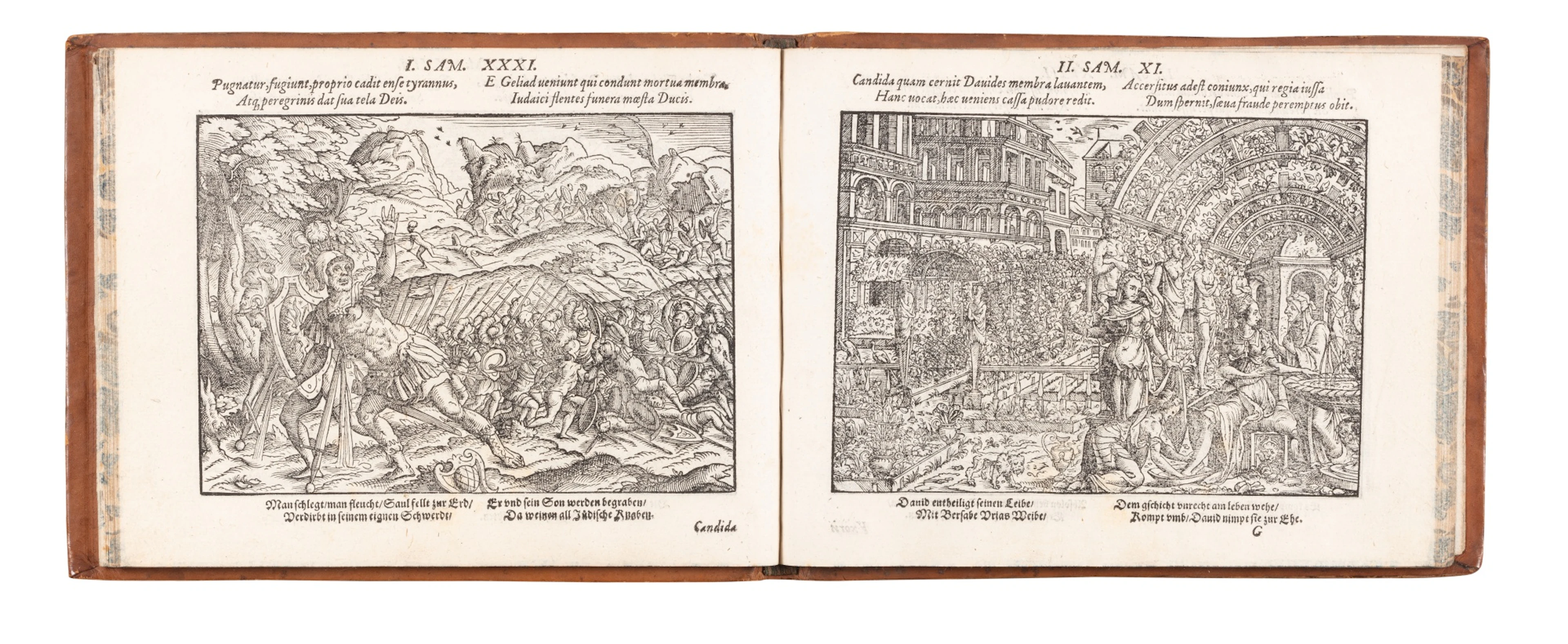 Euwe Biblische figuren... Frankfort, 1565. Petit in-4 oblong. Deuxième éd.