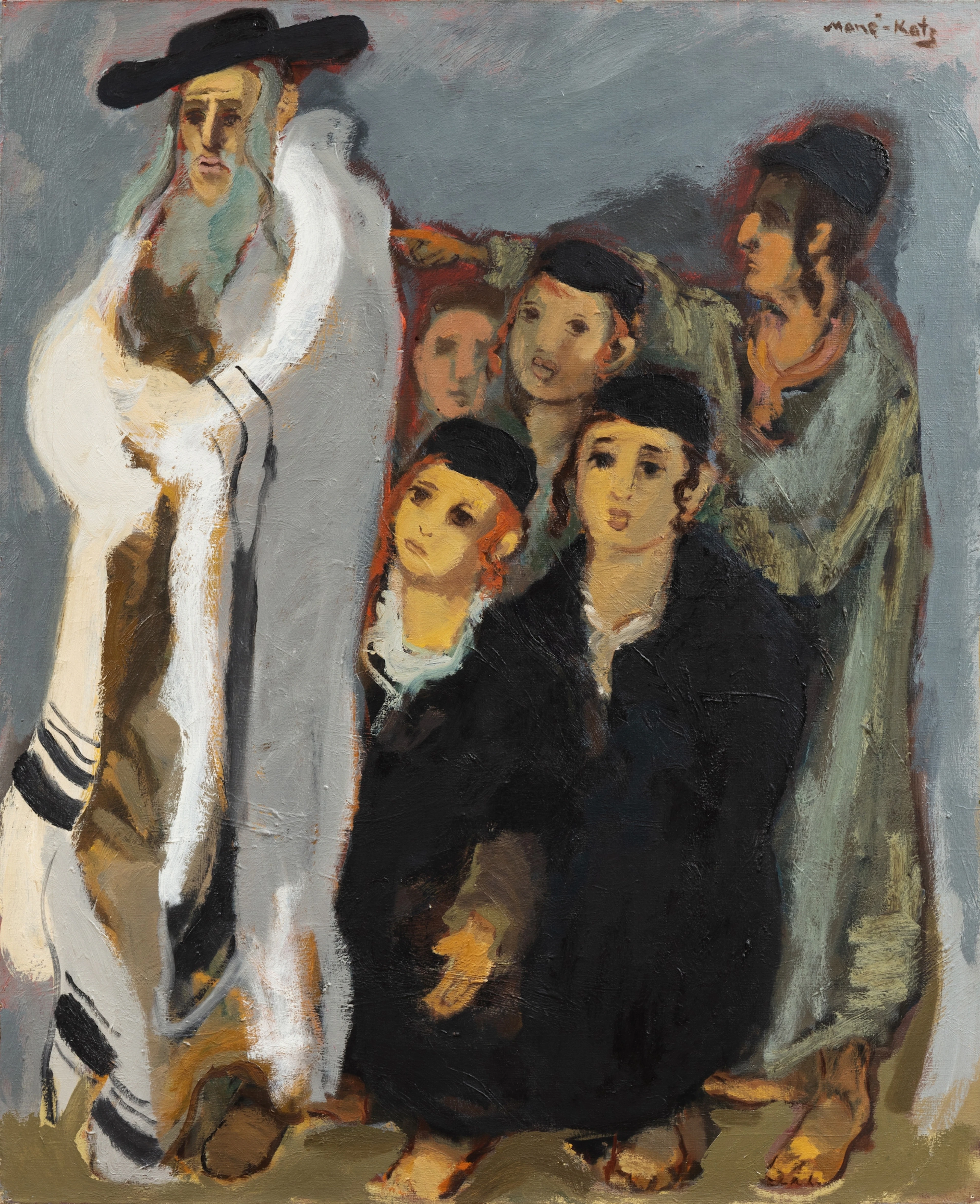 Rabbi with childre