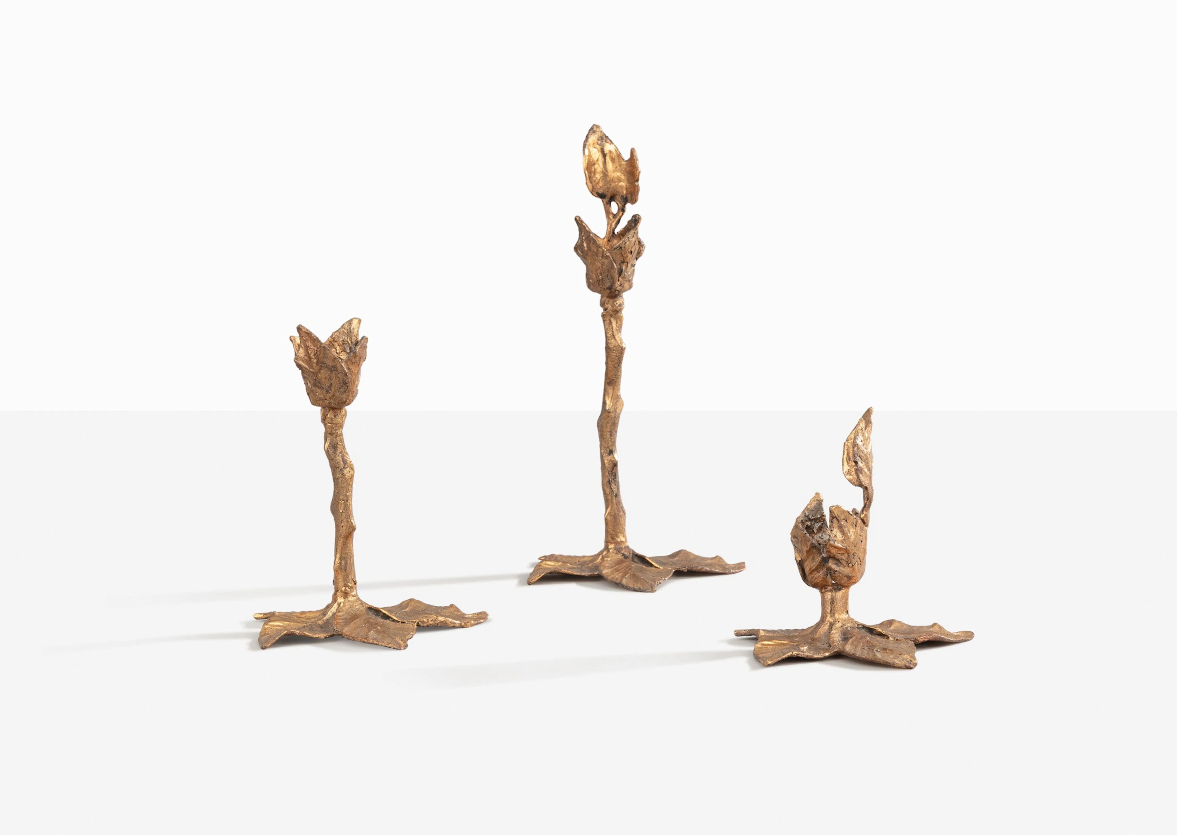 Bougeoirs Foglie, pièces uniques