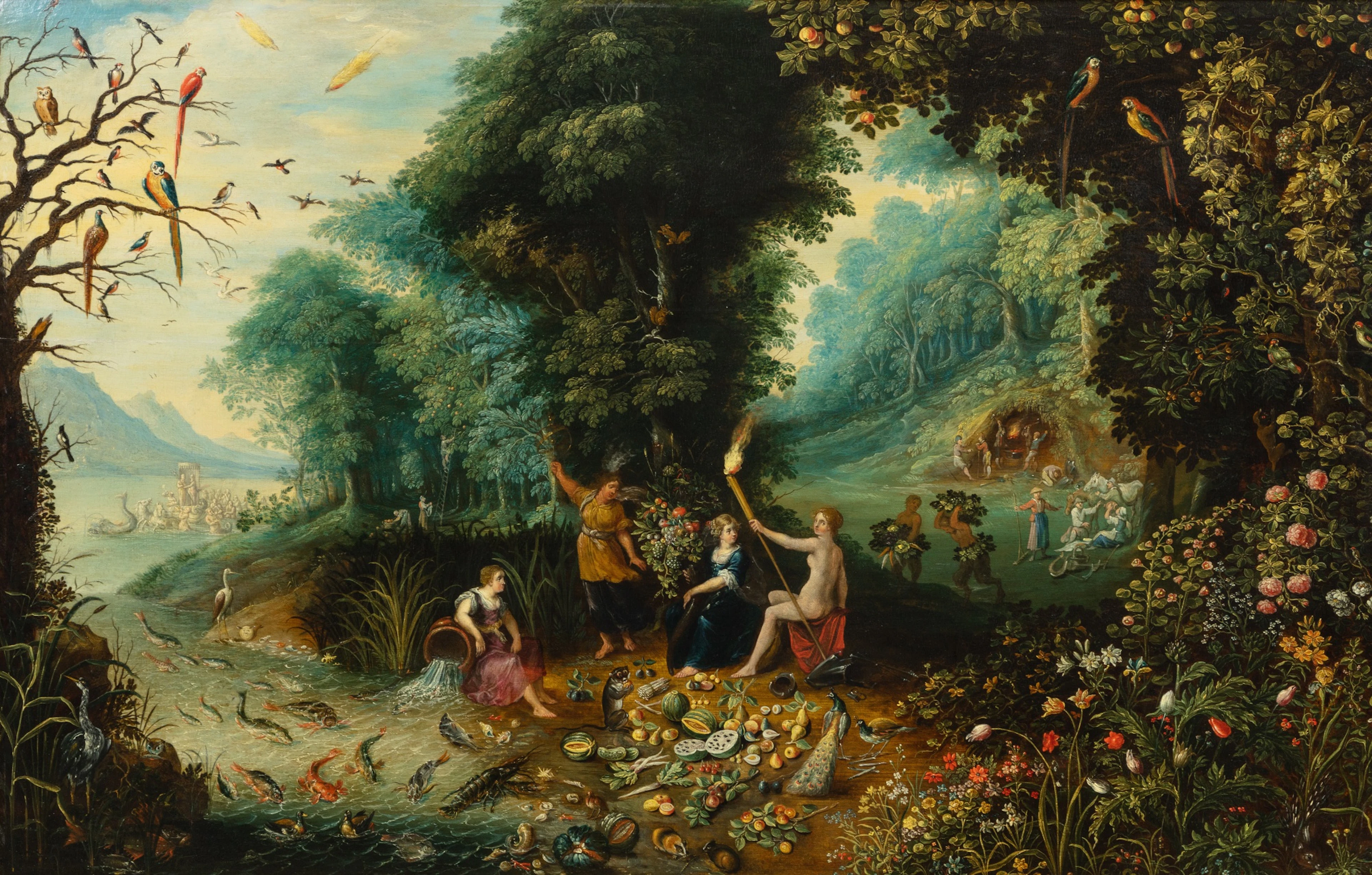 An allegory of the four elements | Allégorie des quatre éléments