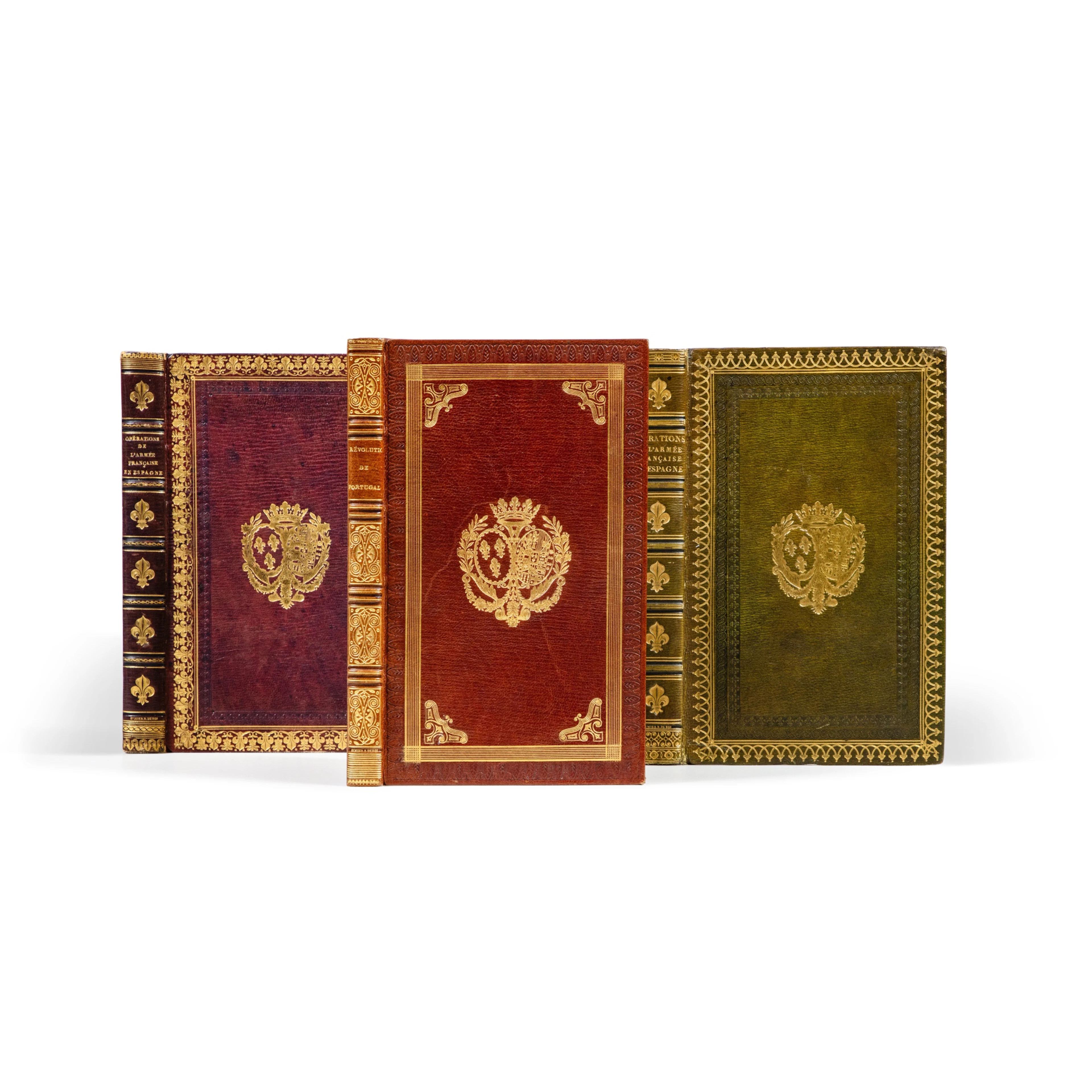3 ouvrages, reliés par Simier pour la duchesse de Berry.