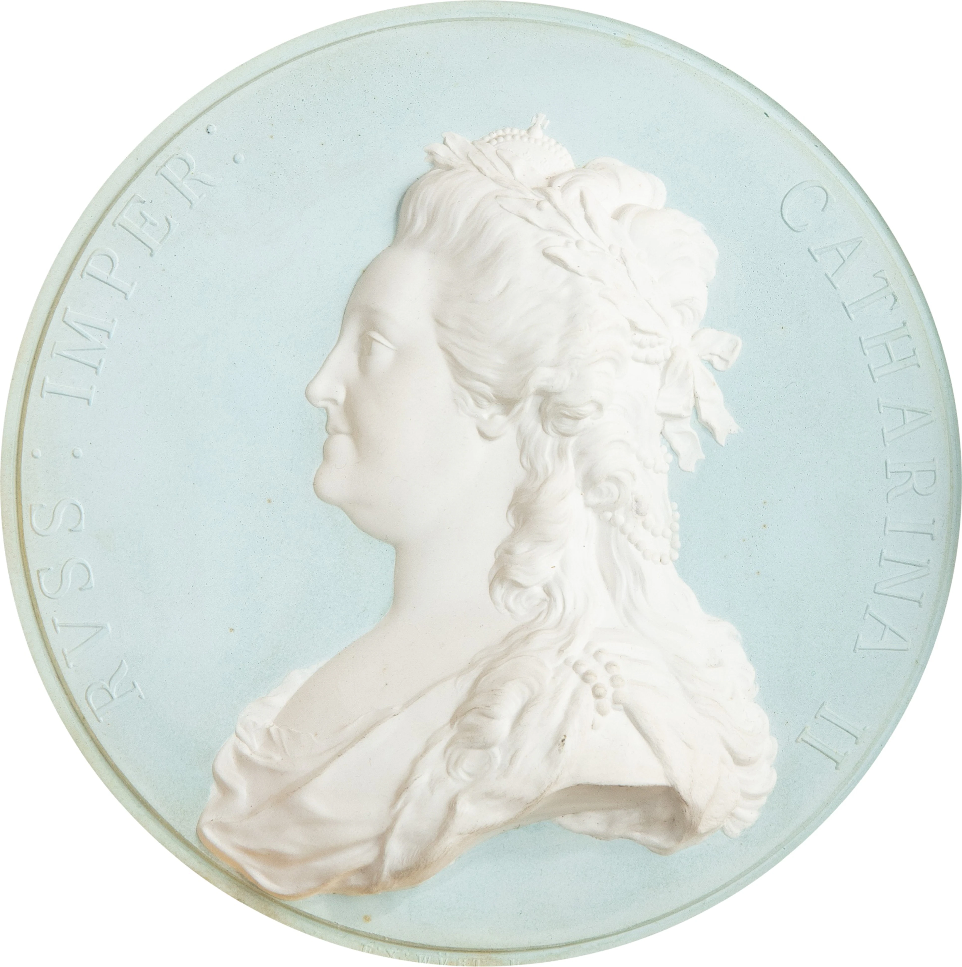 A porcelain profile of Catherine II of Russia