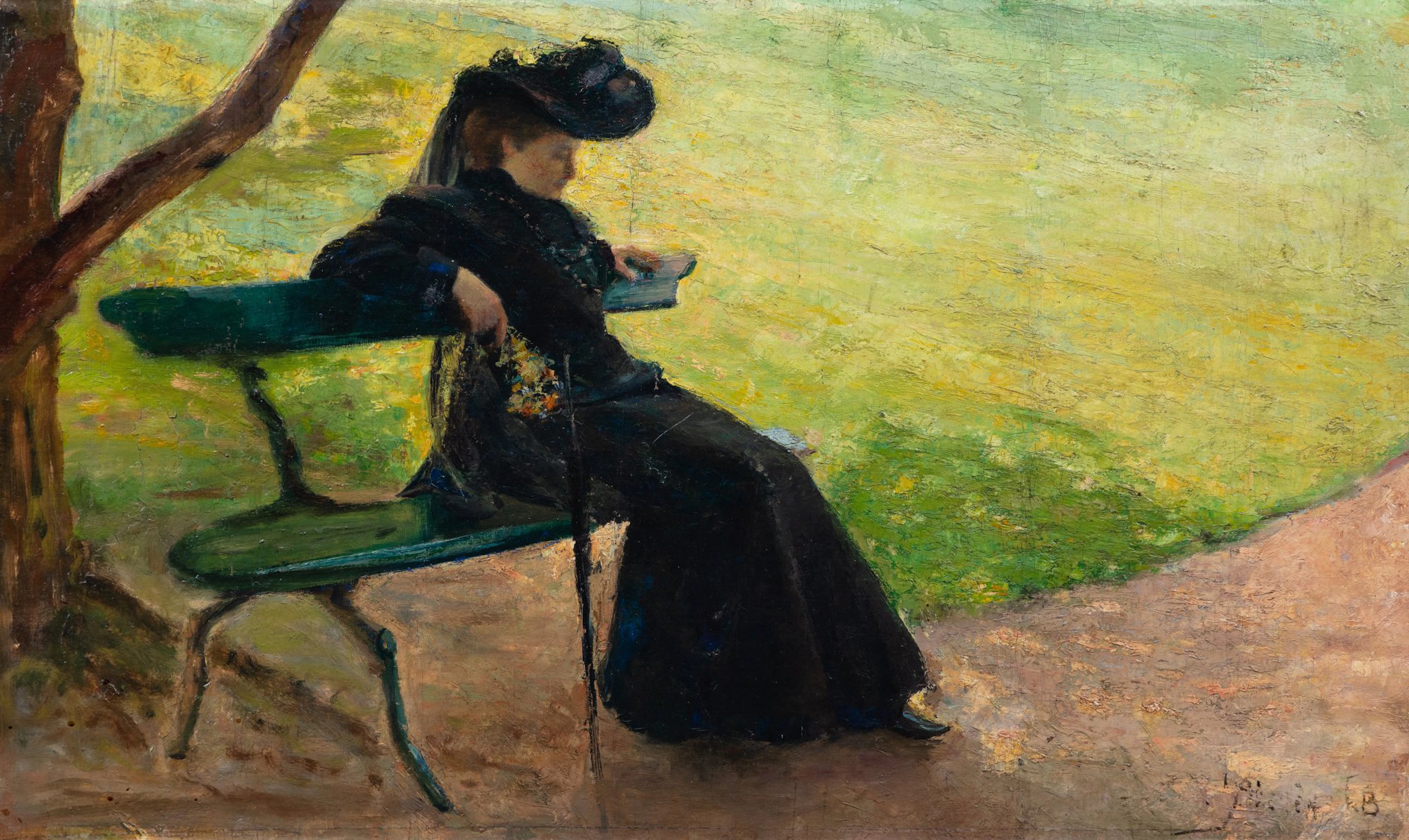 Woman seating on a bench | Femme sur un banc