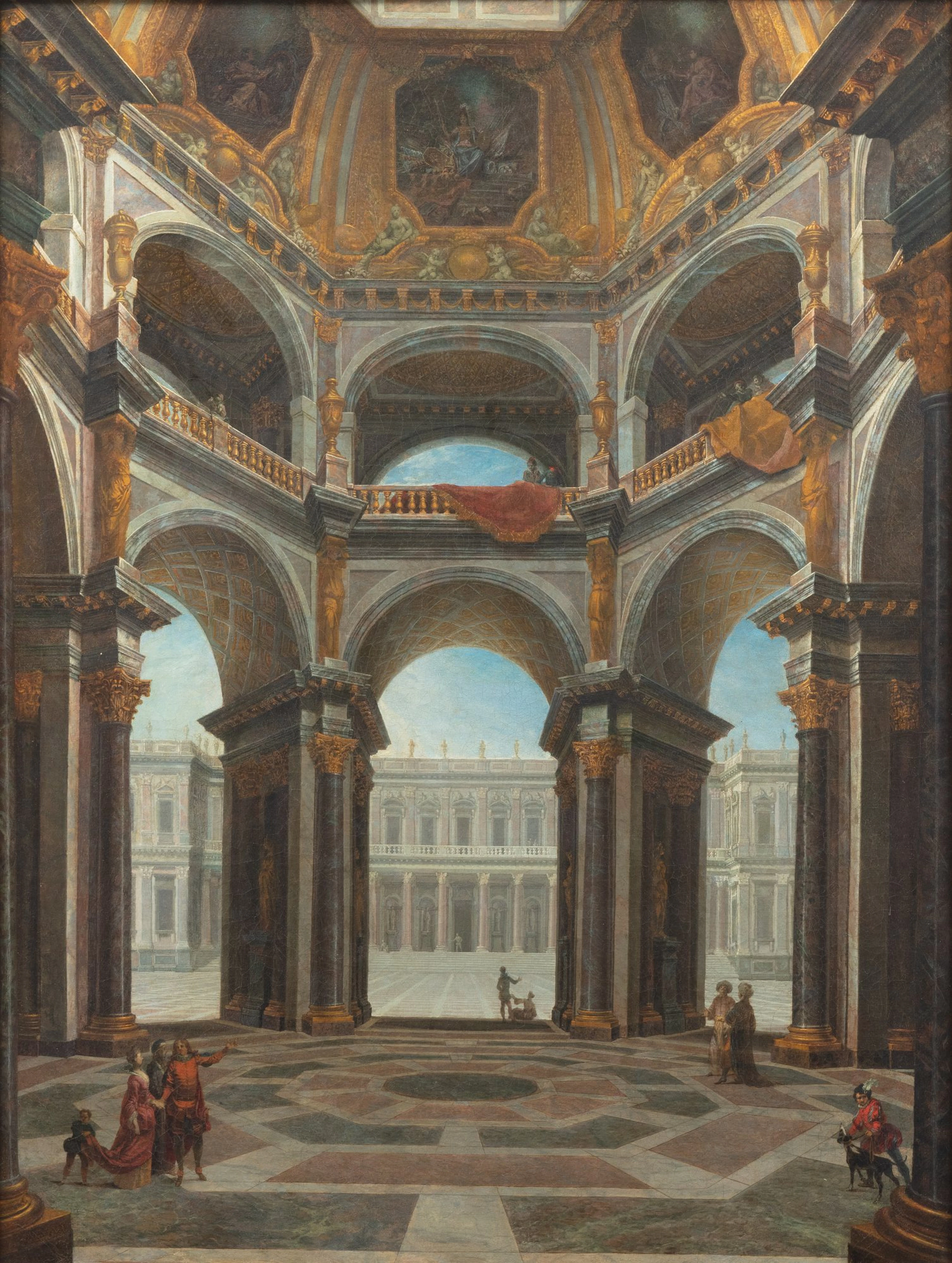 Architecture with Five Figures | Composition architecturale animée