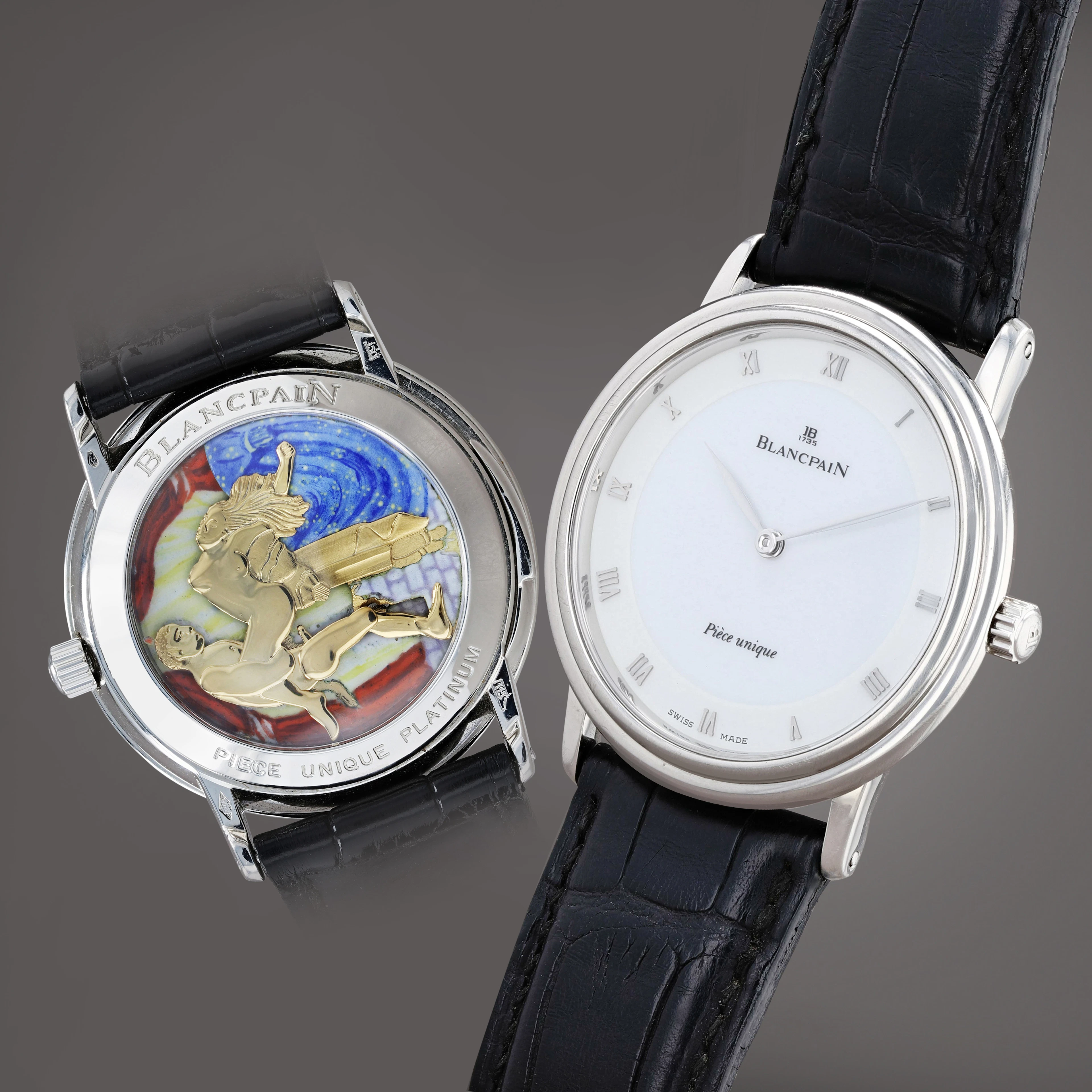 Pièce unique montre bracelet répétition minute en platine...